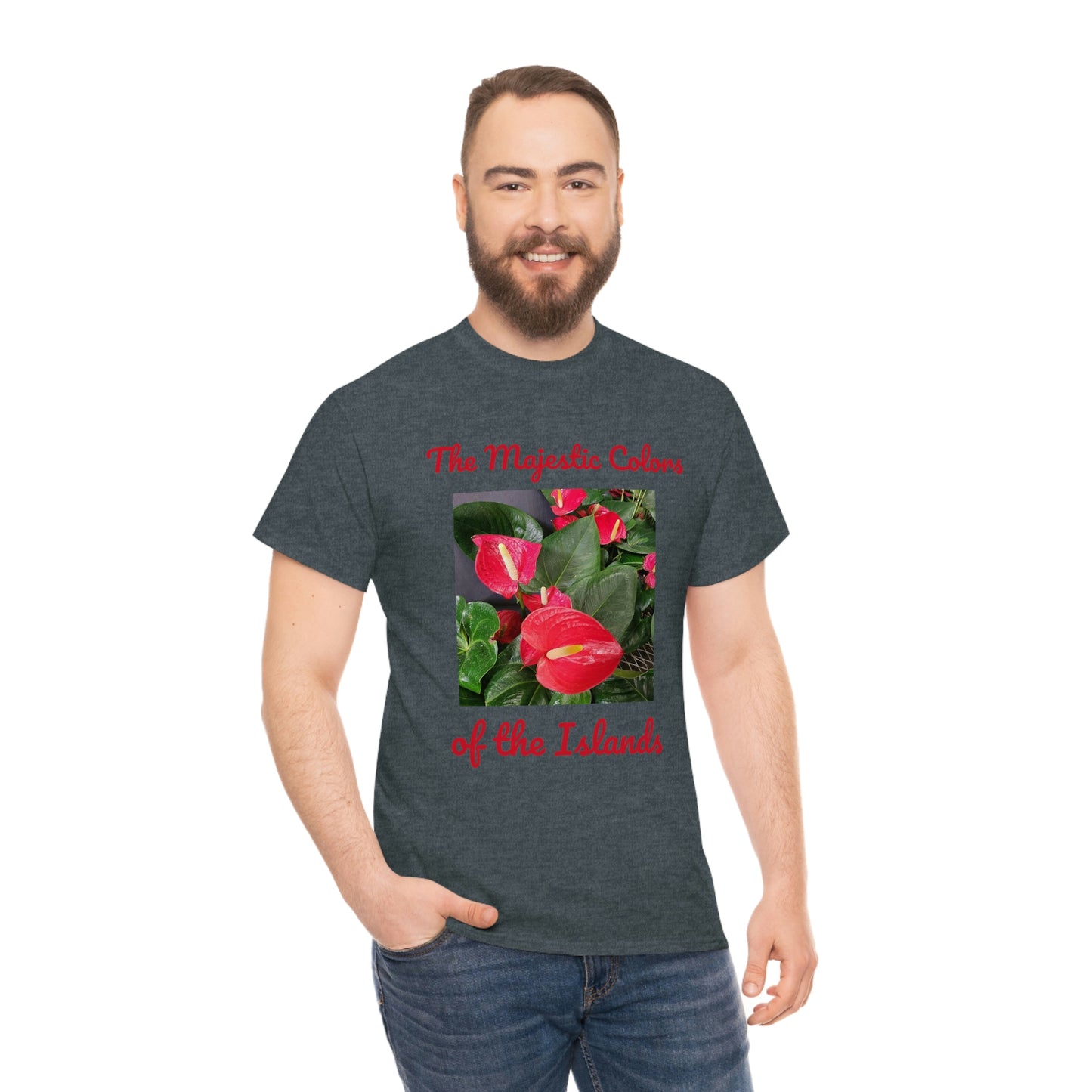 Islander Anthurium Unisex Heavy Cotton Tee