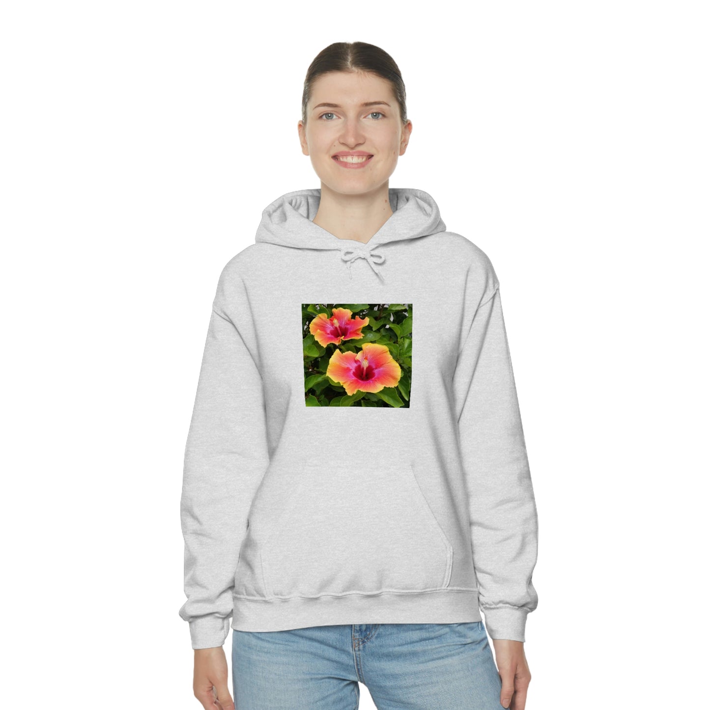 Islander Hibiscus Unisex Heavy Blend™ Hooded Sweatshirt