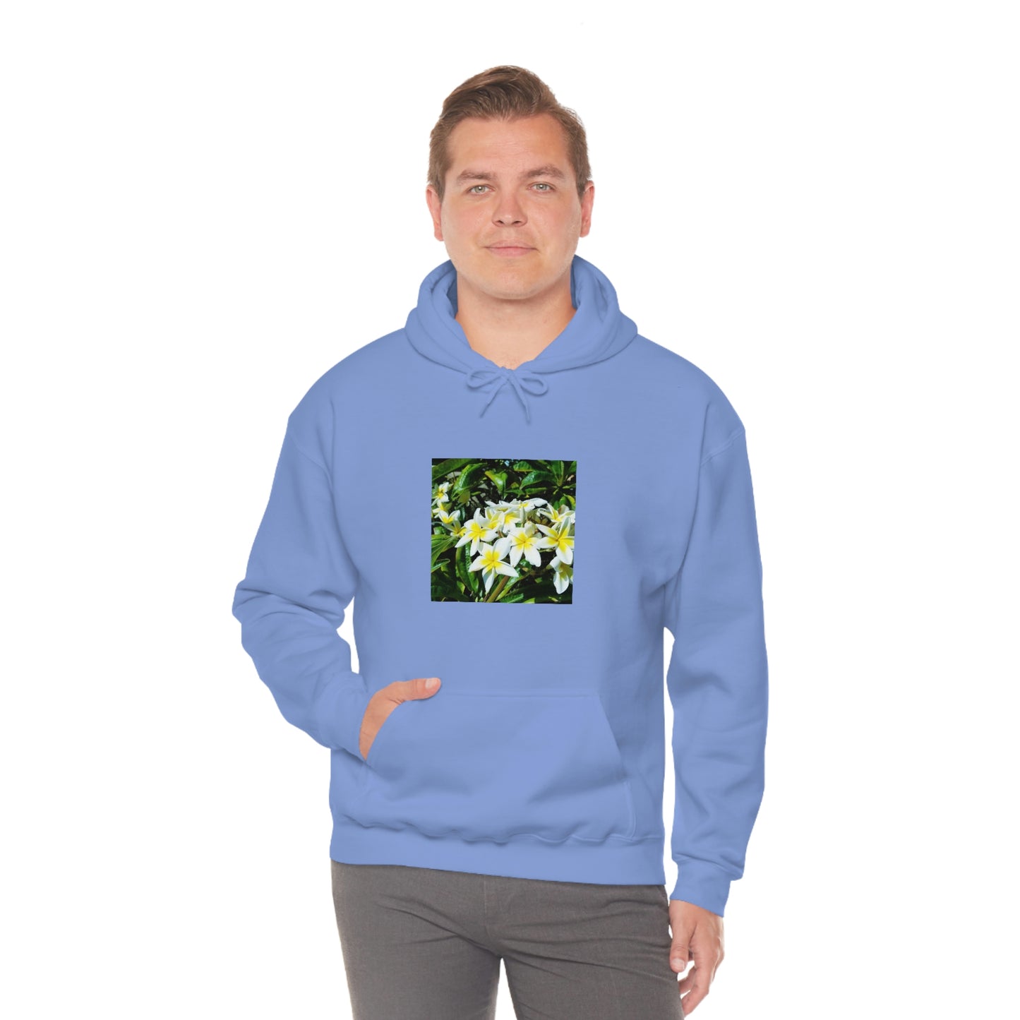 Islander Plumeria Unisex Heavy Blend™ Hooded Sweatshirt