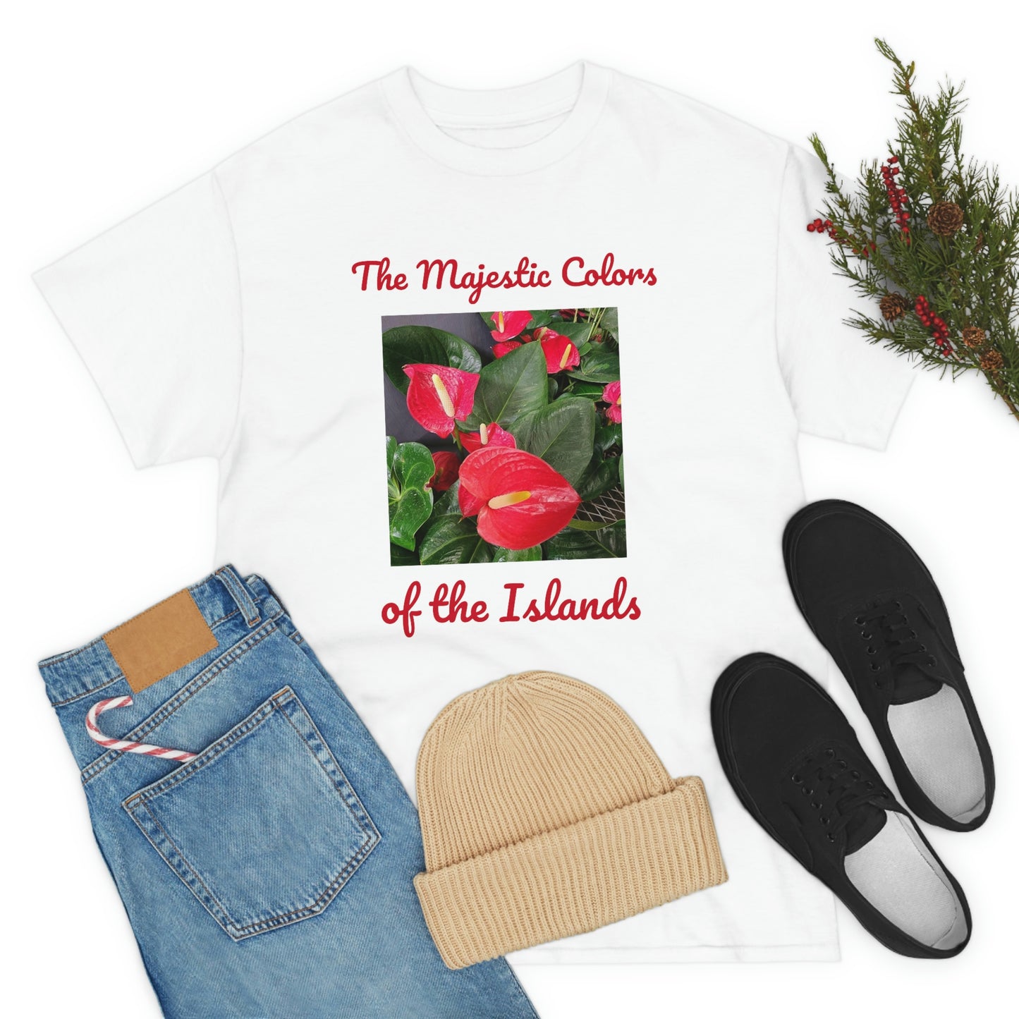 Islander Anthurium Unisex Heavy Cotton Tee