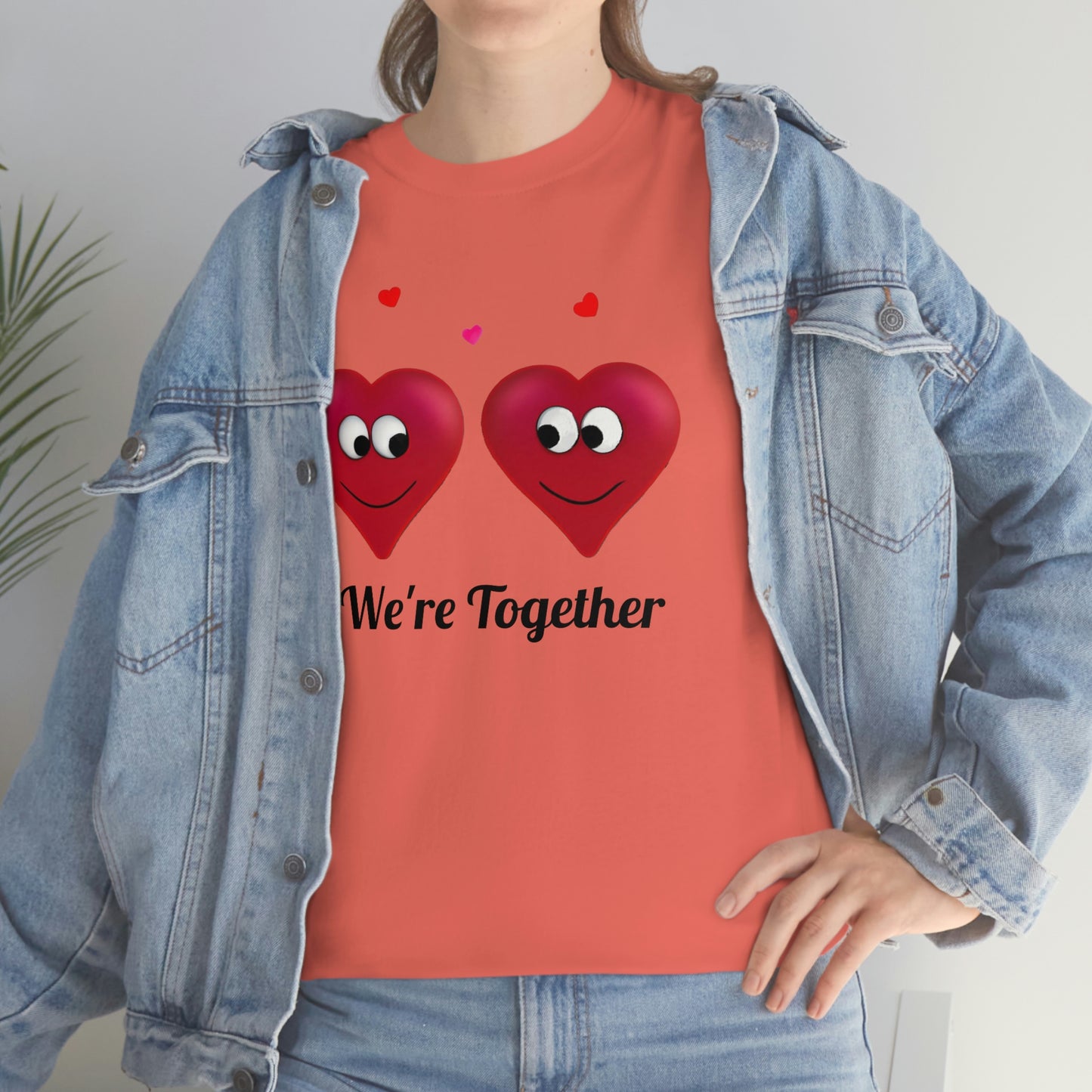 Valentine's "We're Together" Unisex Heavy Cotton Tee