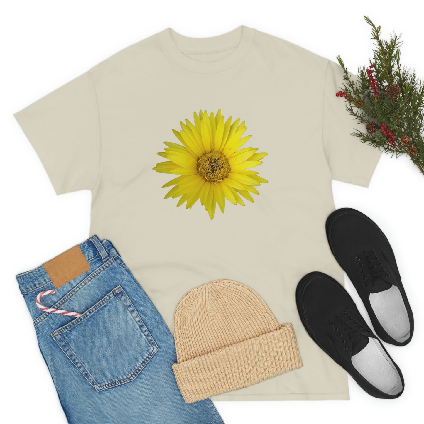 Floral Unisex Heavy Cotton Tee