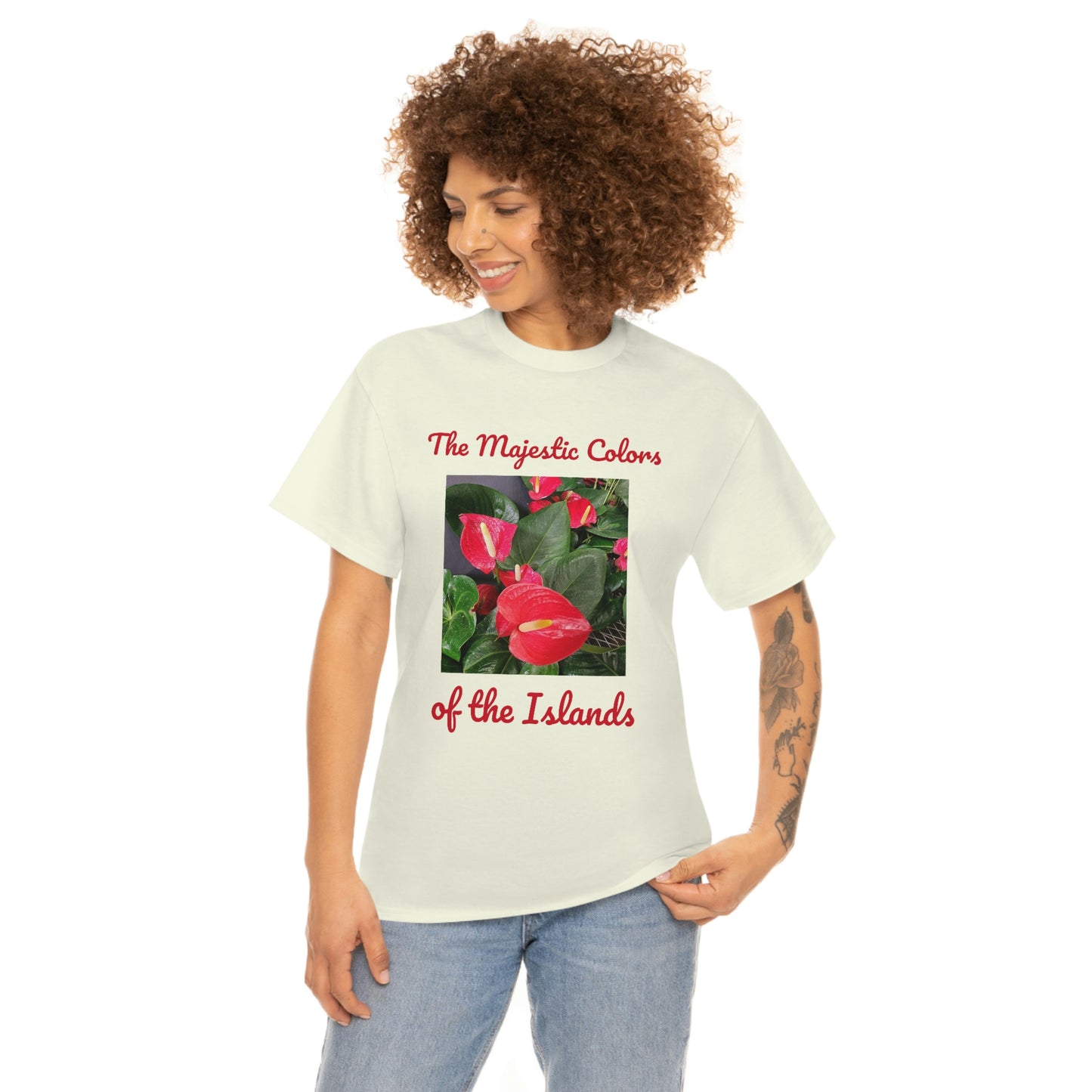 Islander Anthurium Unisex Heavy Cotton Tee