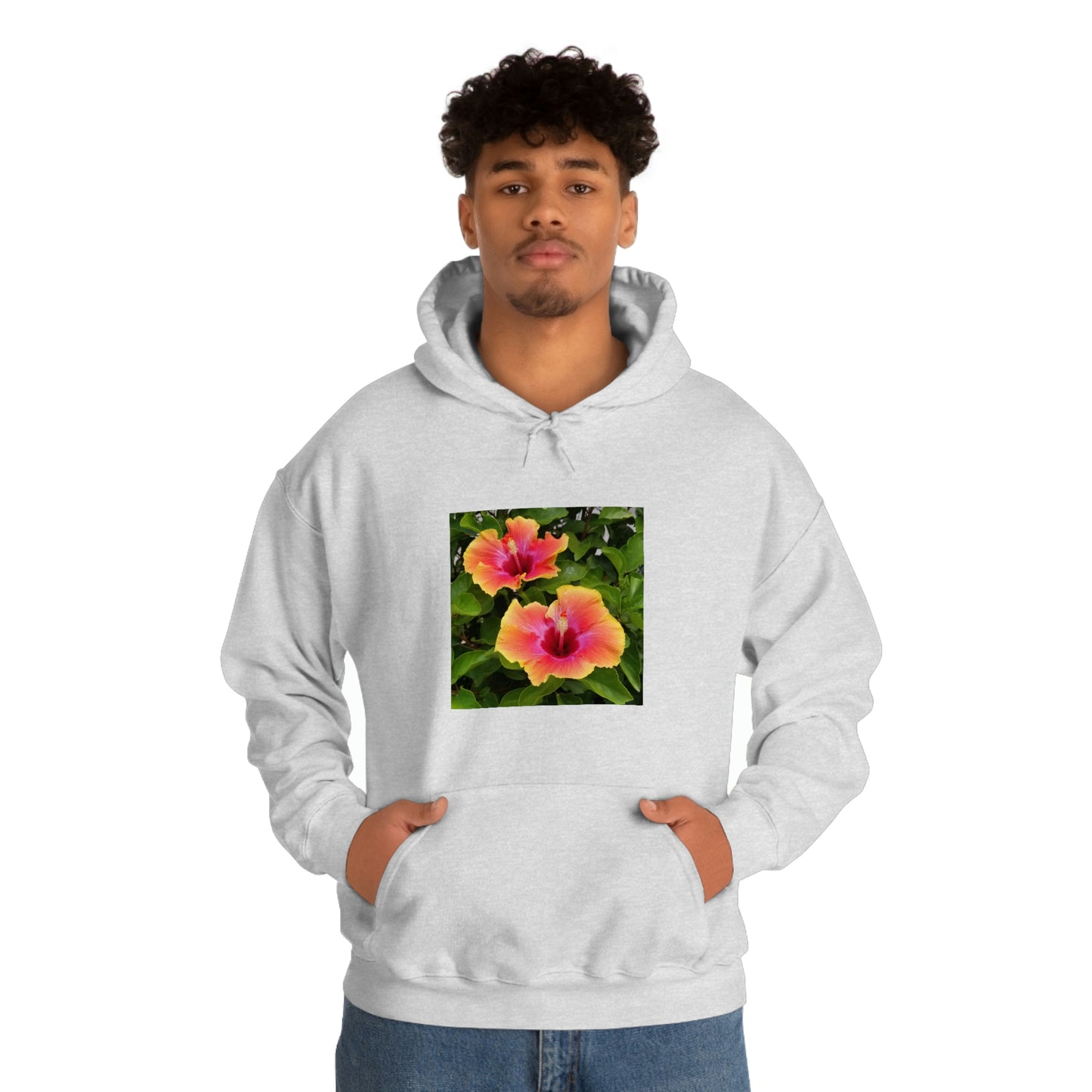 Islander Hibiscus Unisex Heavy Blend™ Hooded Sweatshirt