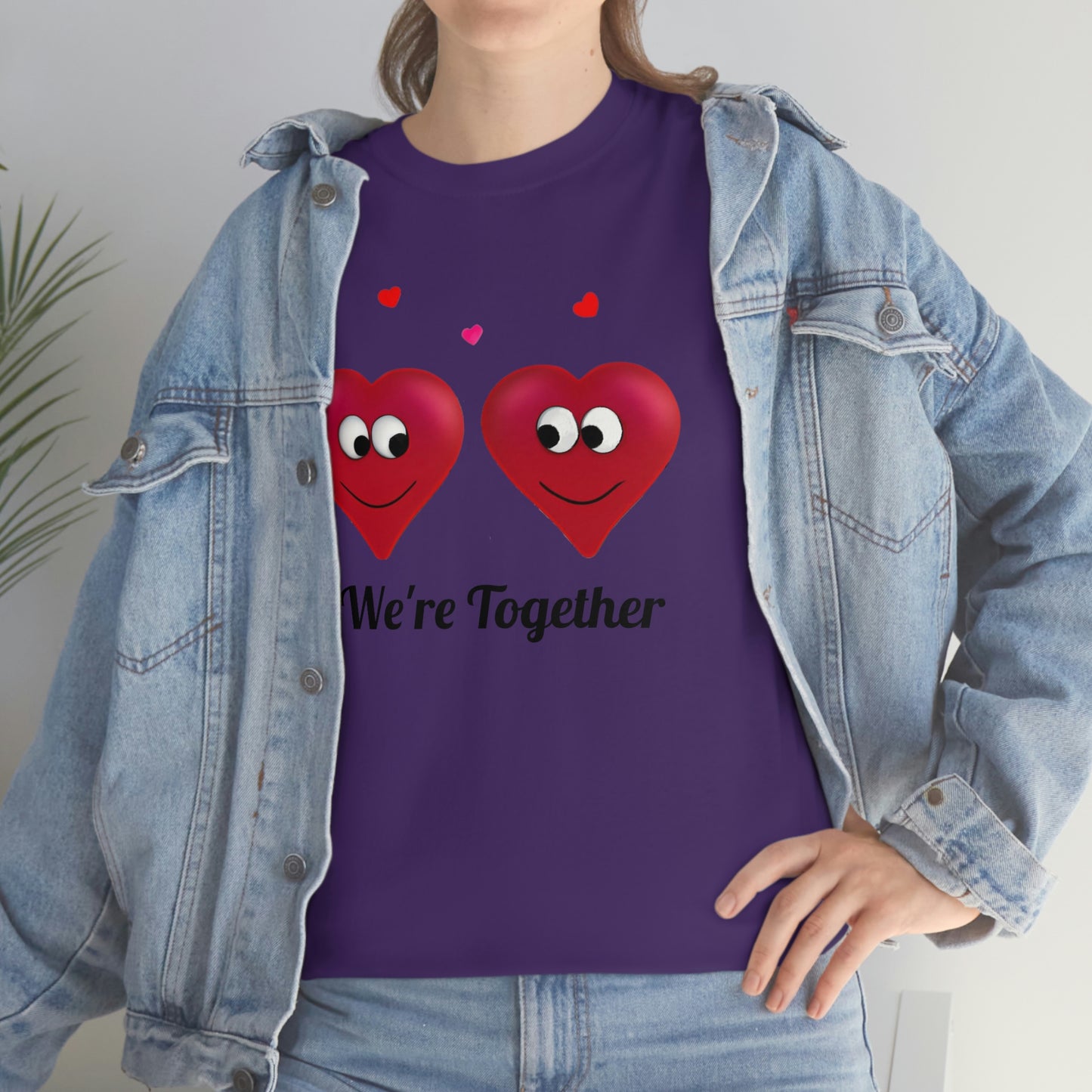 Valentine's "We're Together" Unisex Heavy Cotton Tee