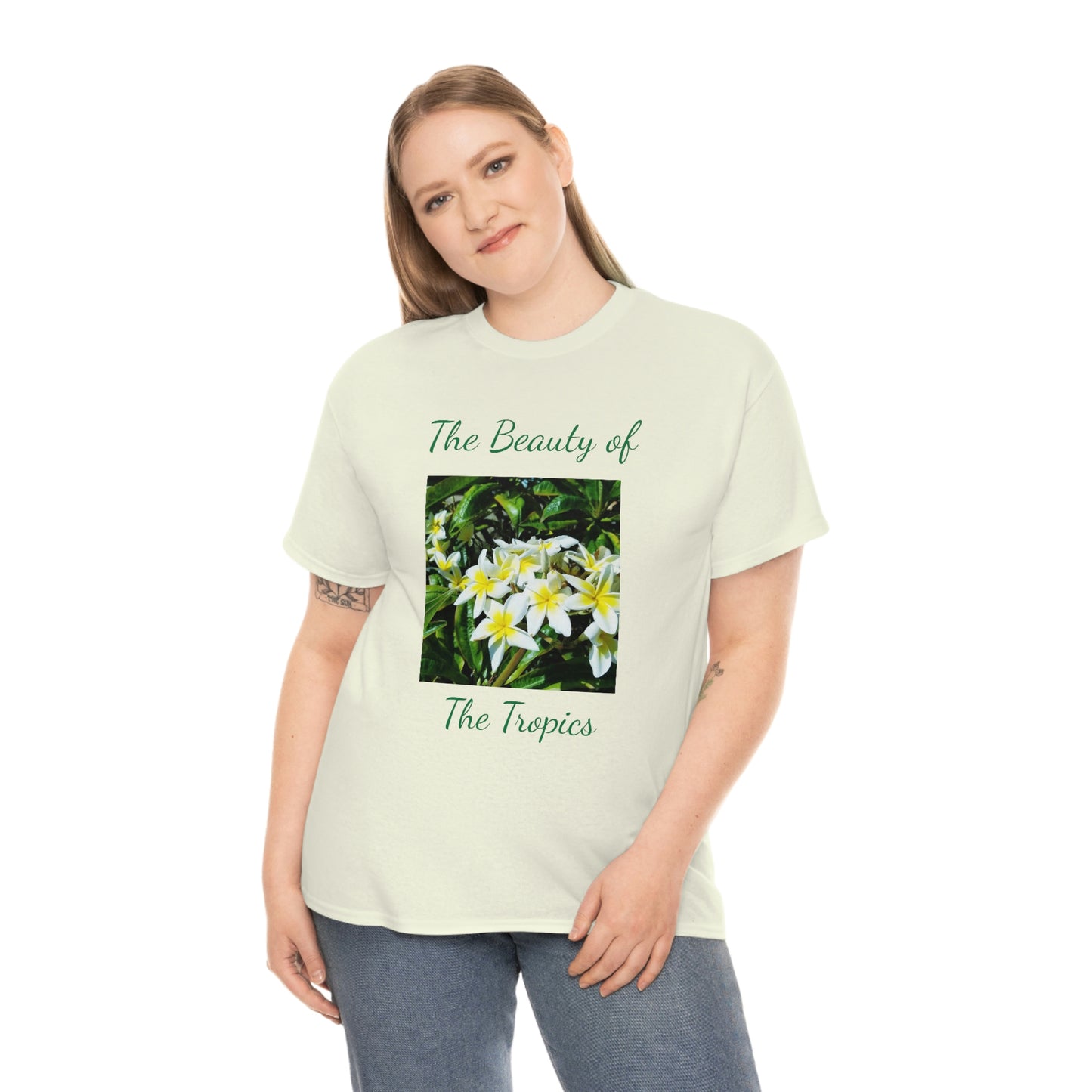 Islander Plumeria Unisex Heavy Cotton Tee