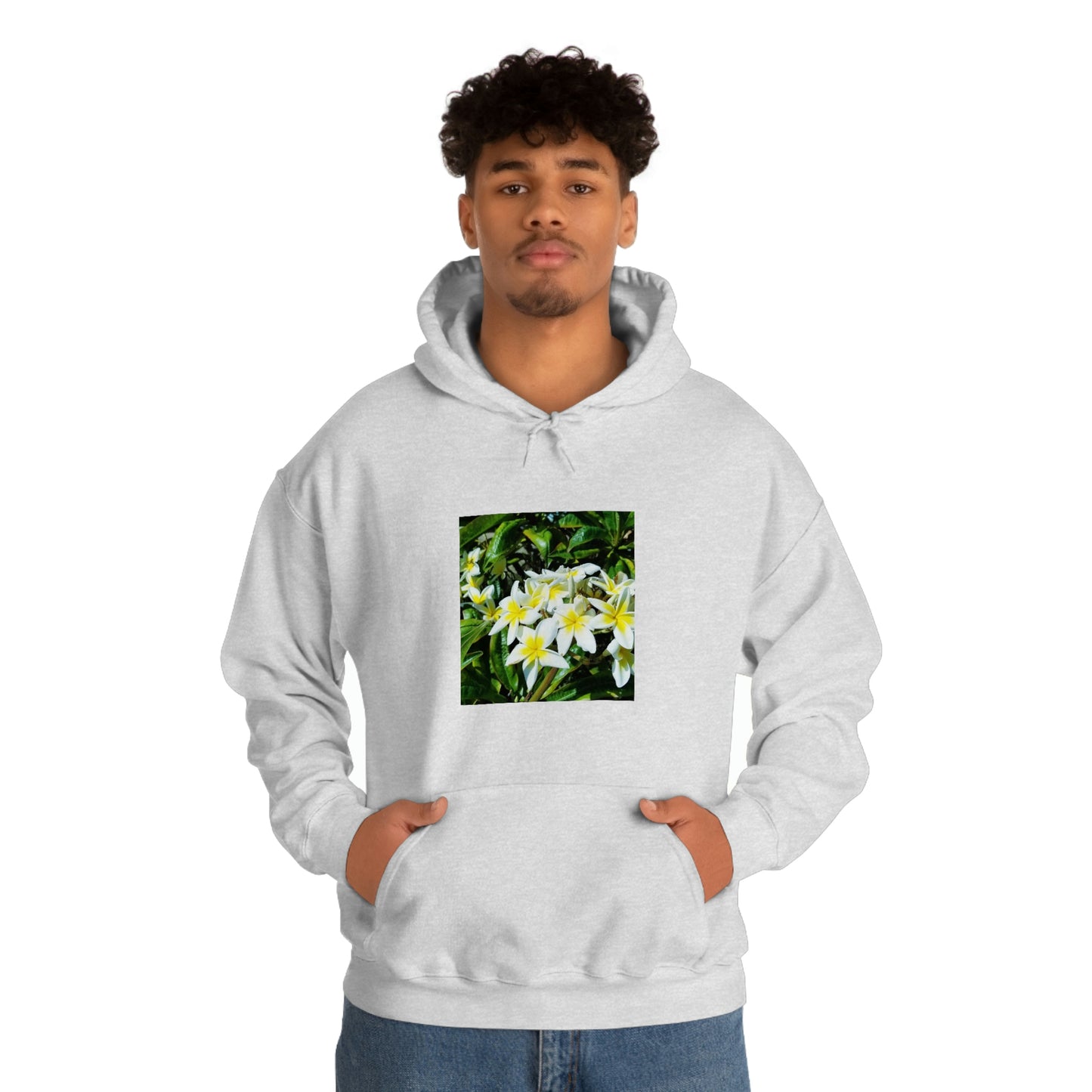 Islander Plumeria Unisex Heavy Blend™ Hooded Sweatshirt