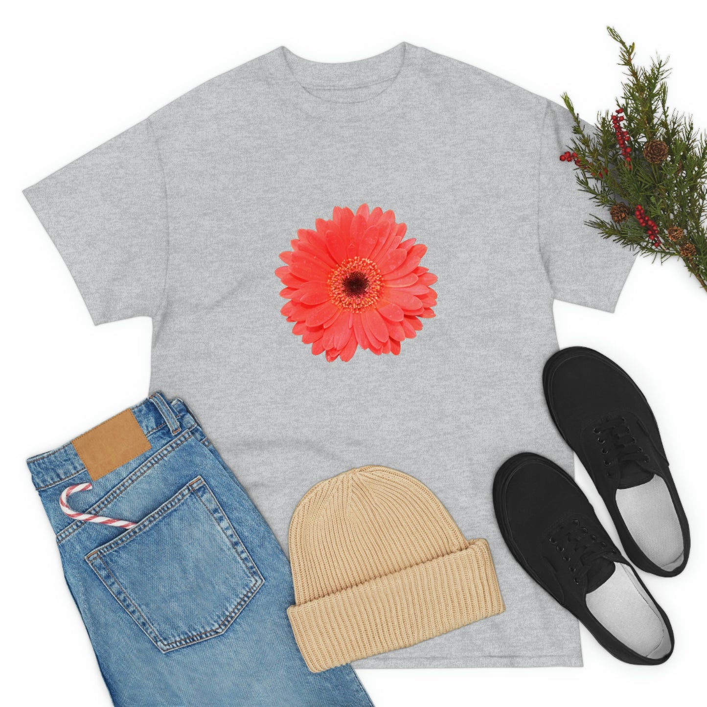 Floral Unisex Heavy Cotton Tee