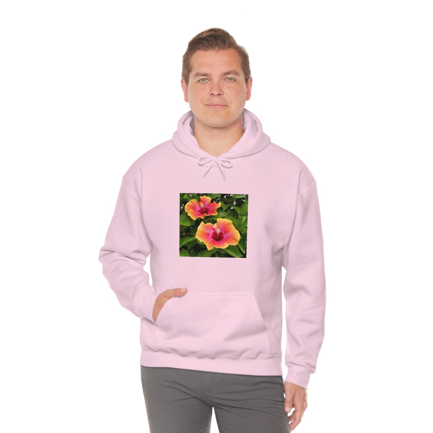 Islander Hibiscus Unisex Heavy Blend™ Hooded Sweatshirt