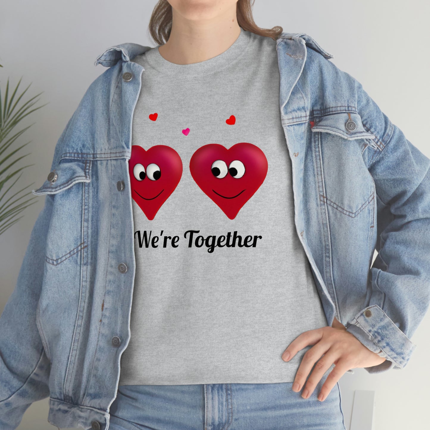 Valentine's "We're Together" Unisex Heavy Cotton Tee