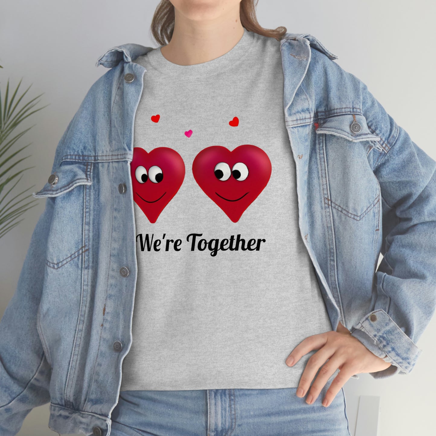 Valentine's "We're Together" Unisex Heavy Cotton Tee