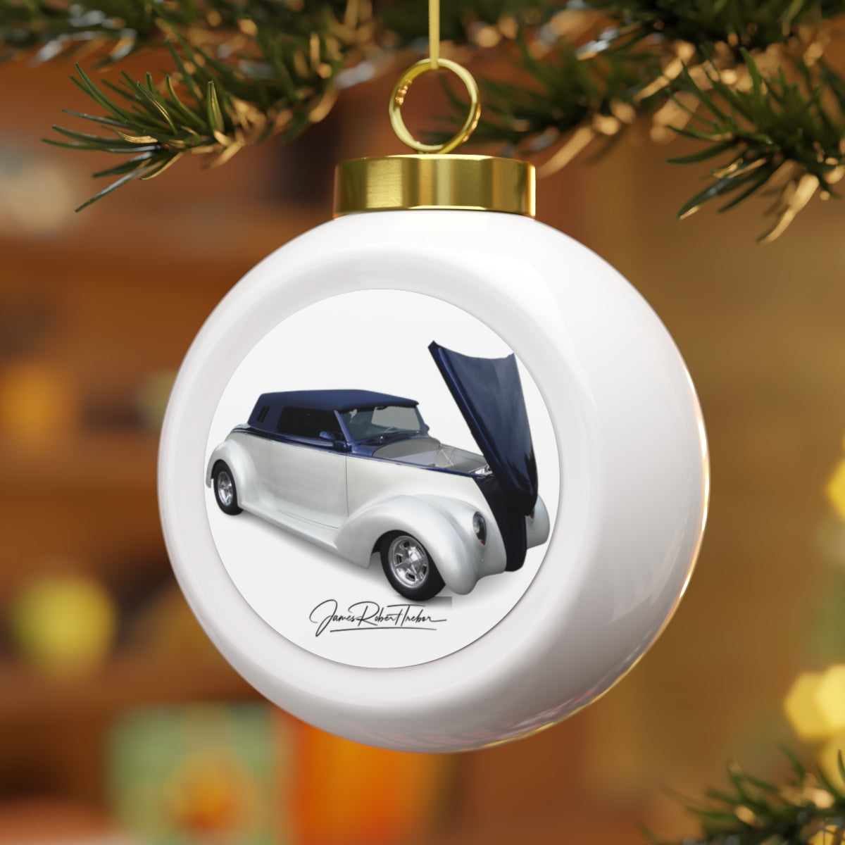 Hotrods Christmas Ball Ornament