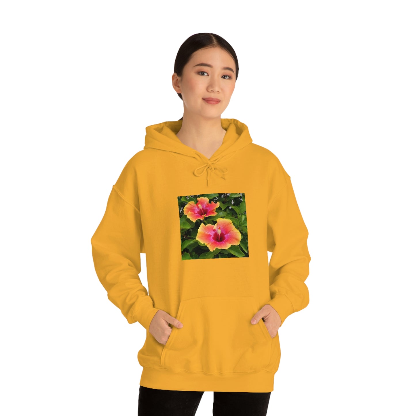 Islander Hibiscus Unisex Heavy Blend™ Hooded Sweatshirt