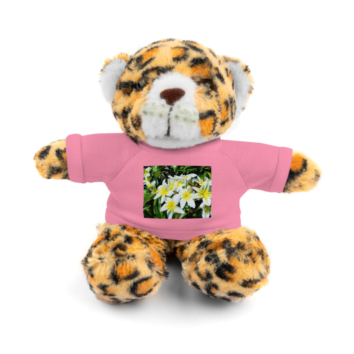 Islander Style Plumeria  Stuffed Animals with Tee