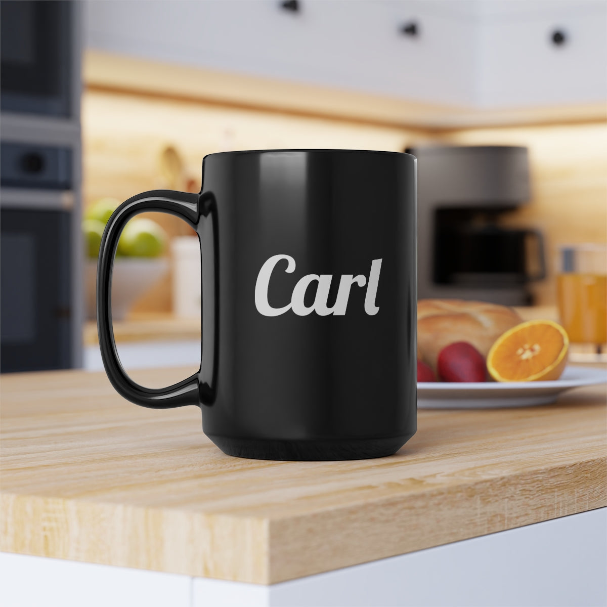 Carl's Black Mug, 15oz