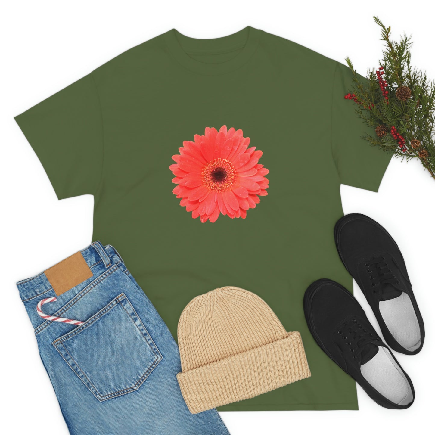 Floral Unisex Heavy Cotton Tee