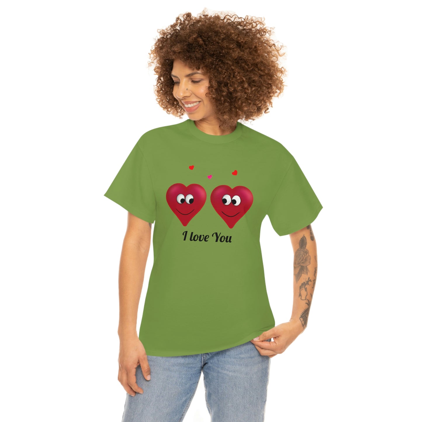 Valentine's "I Love You" Unisex Heavy Cotton Tee