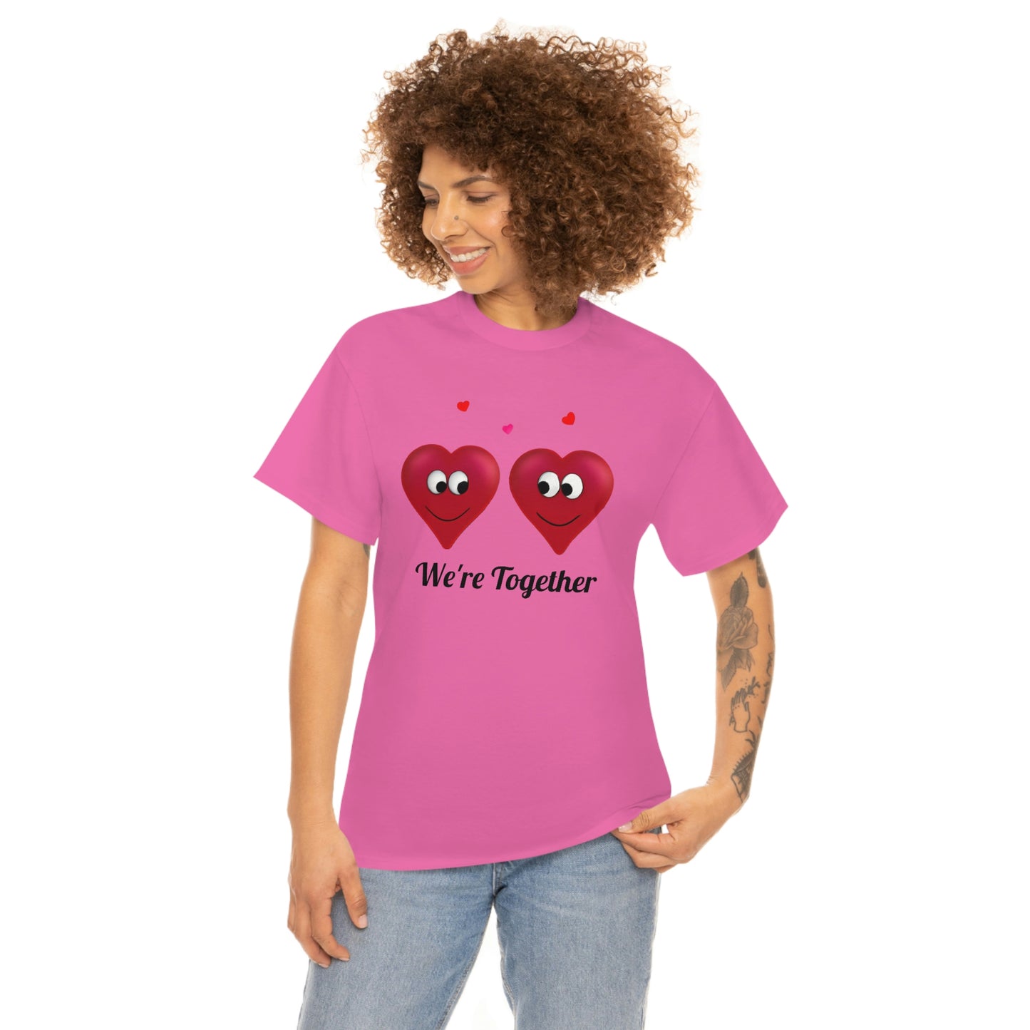 Valentine's "We're Together" Unisex Heavy Cotton Tee