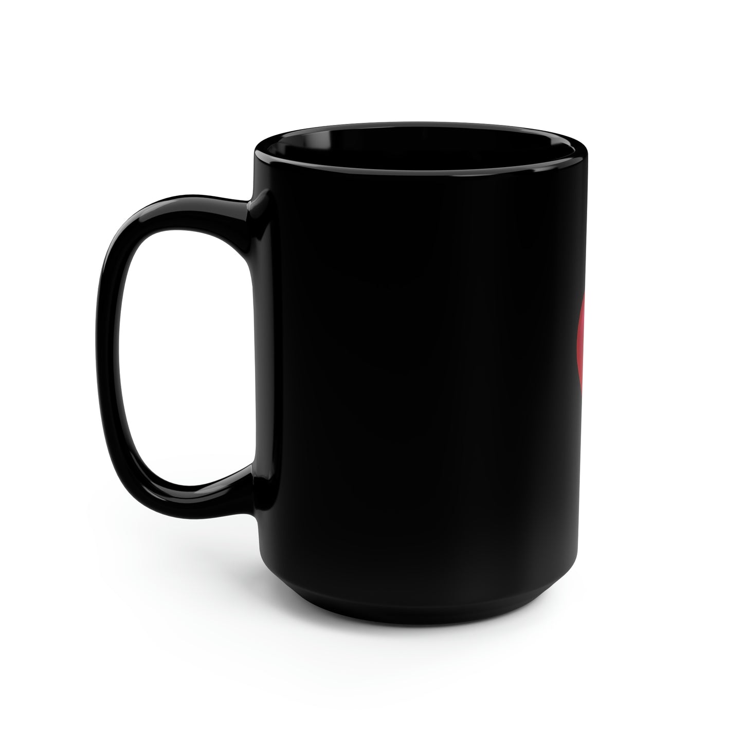 Valentine's "I Love You" Black Mug, 15oz