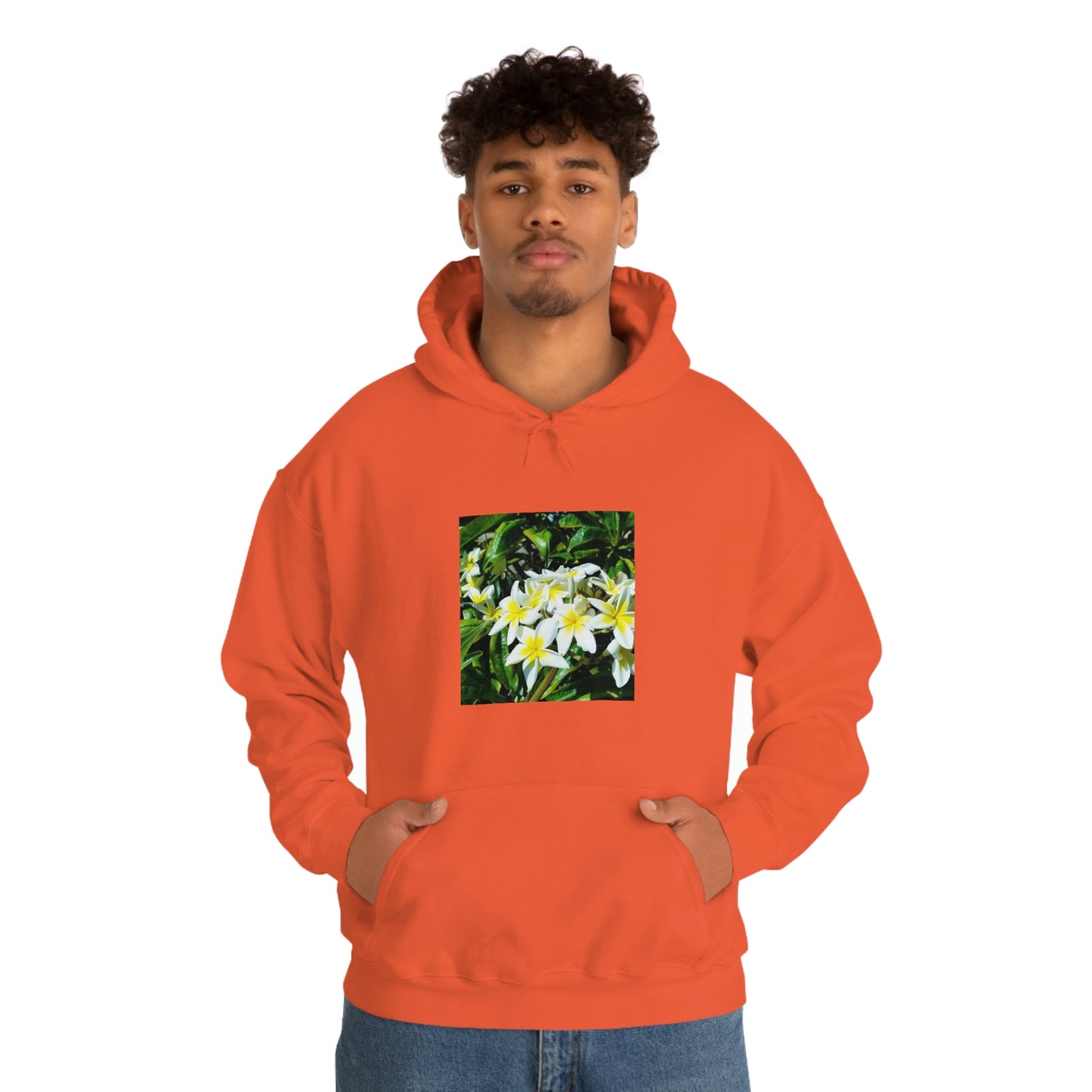 Islander Plumeria Unisex Heavy Blend™ Hooded Sweatshirt