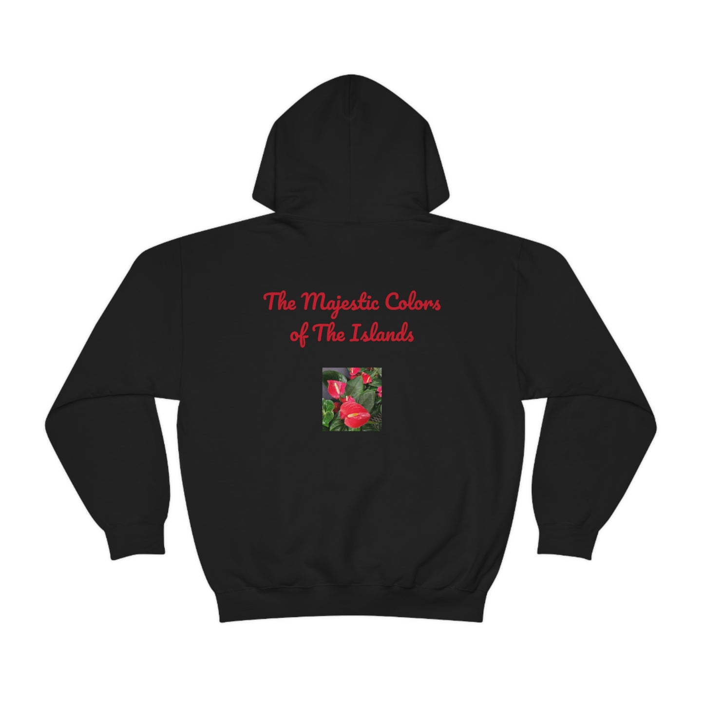 Island Style Anthurium Unisex Heavy Blend™ Hooded Sweatshirt