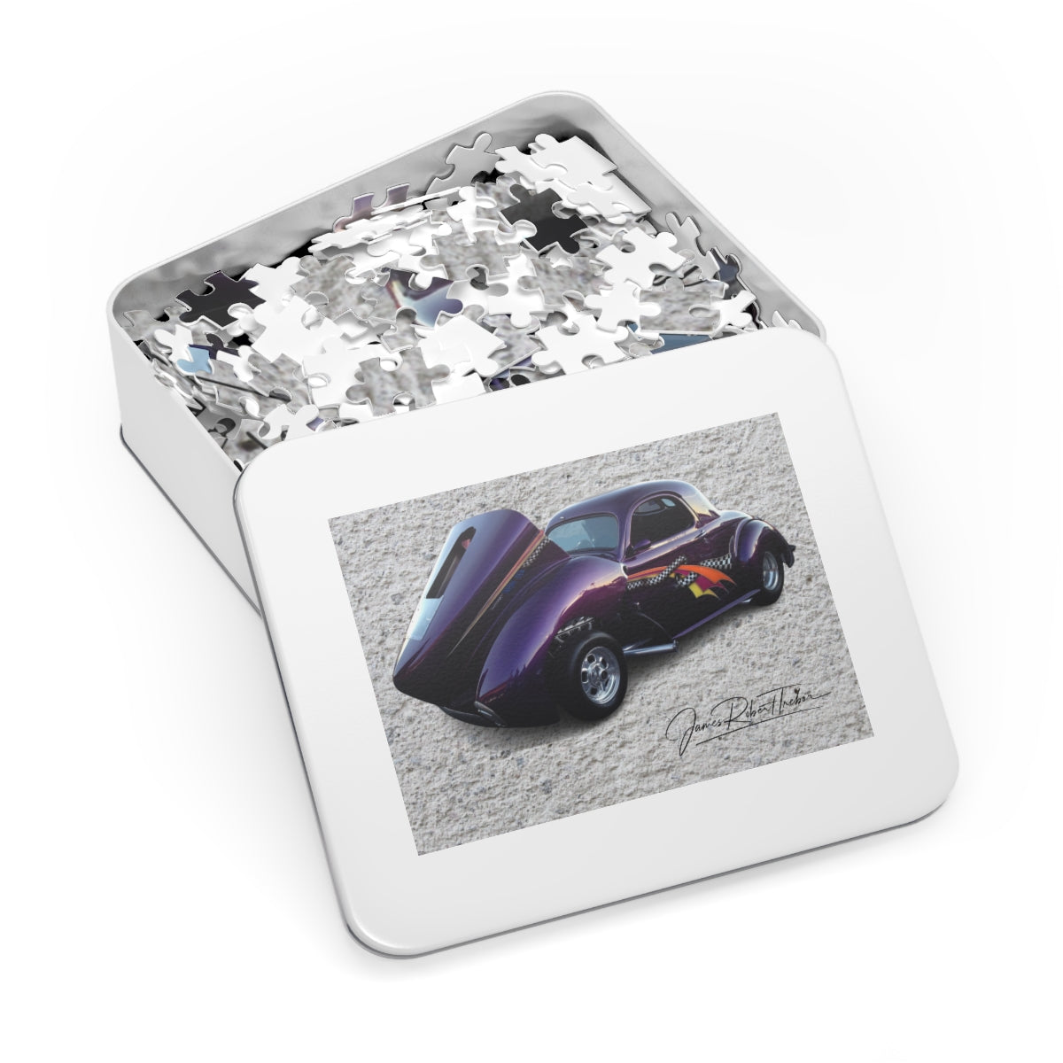 Hotrods Wild Purple Jigsaw Puzzle (252, 500-Piece)