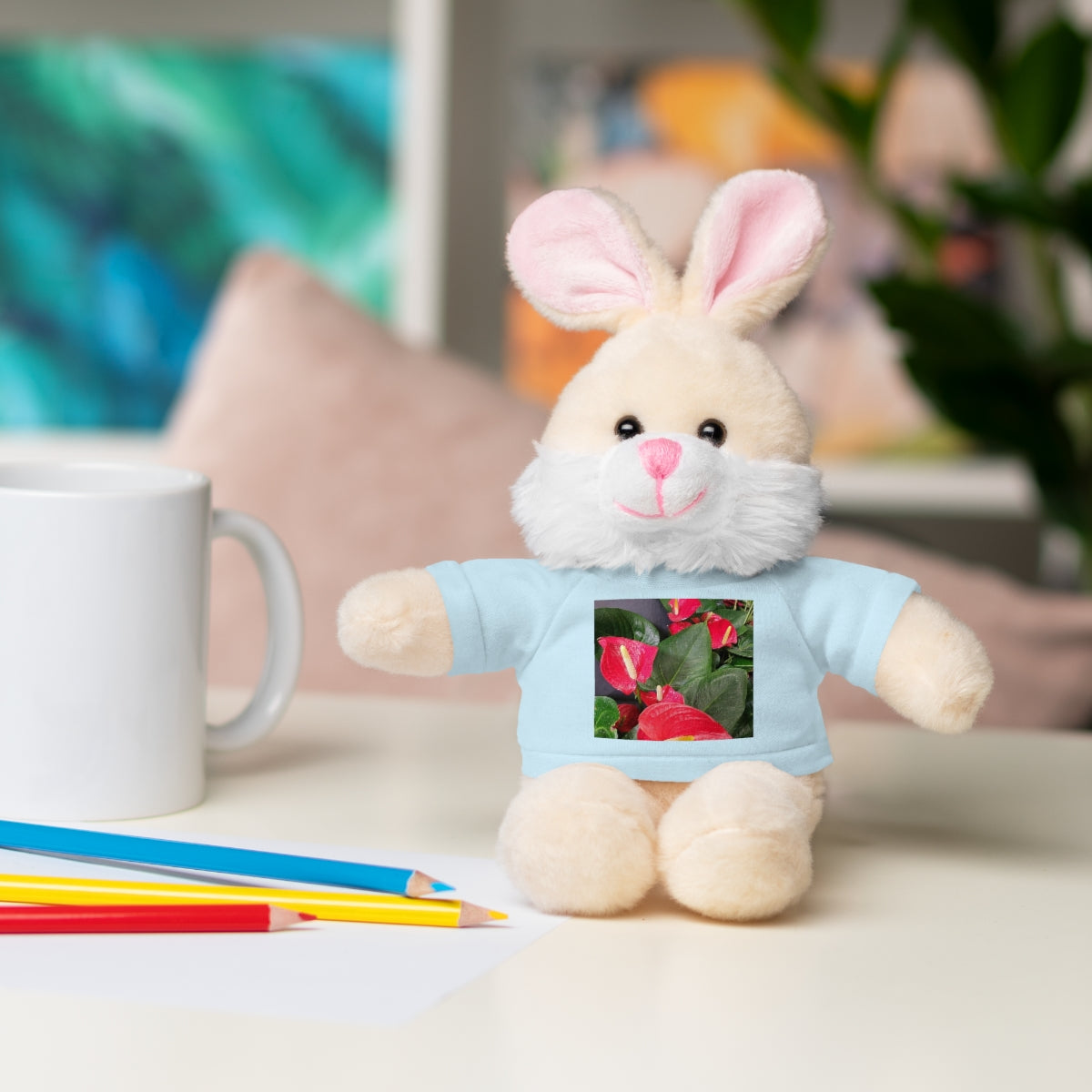 Island Style Anthurium  Stuffed Animals with Tee