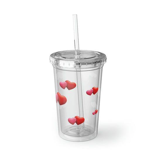 Valentine Hearts Suave Acrylic Cup