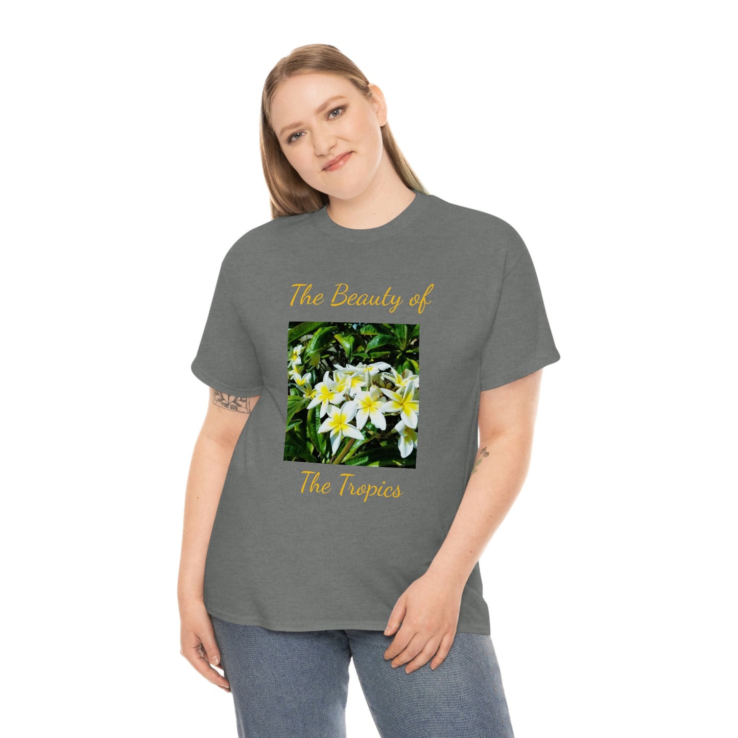 Islander Plumeria Unisex Heavy Cotton Tee