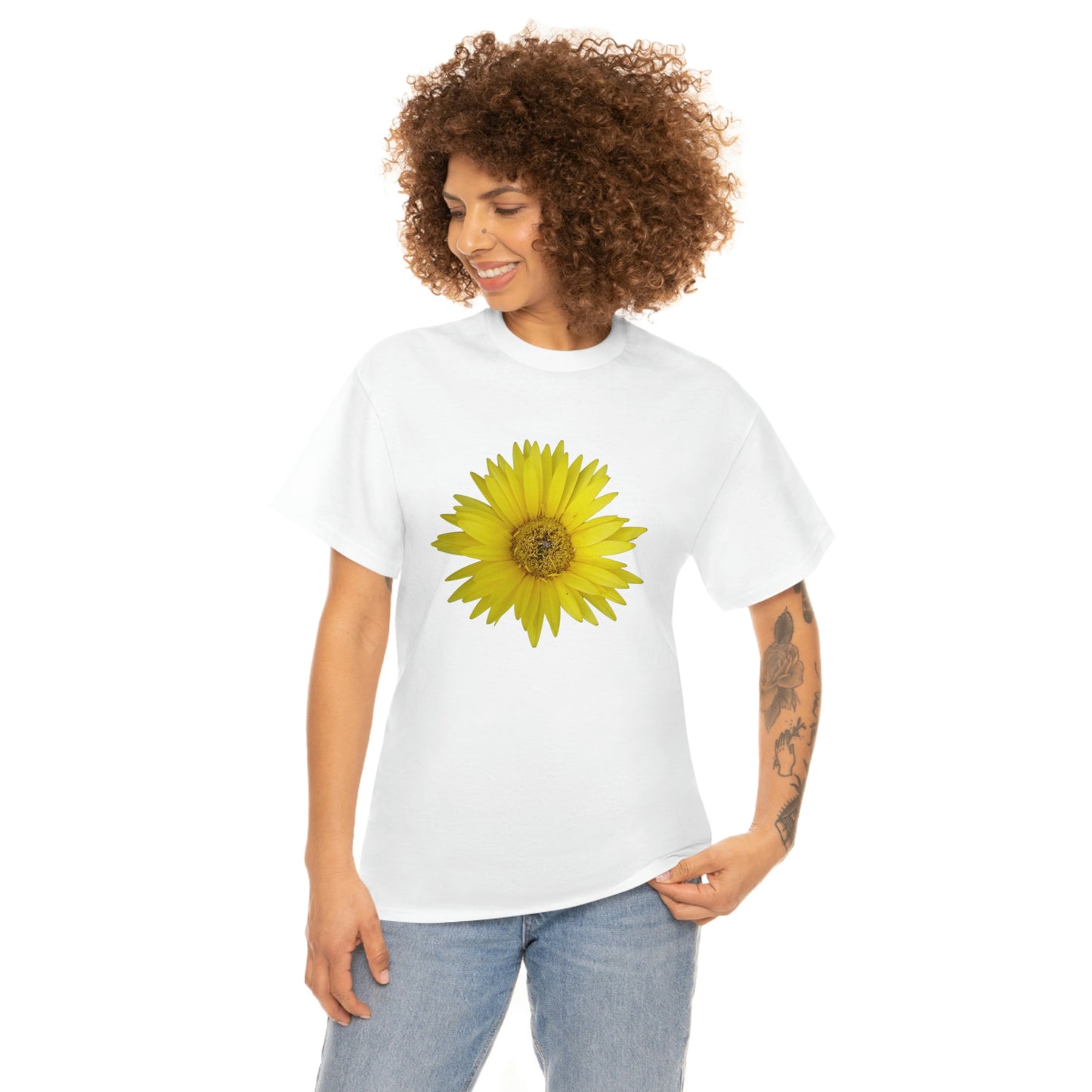 Floral Unisex Heavy Cotton Tee