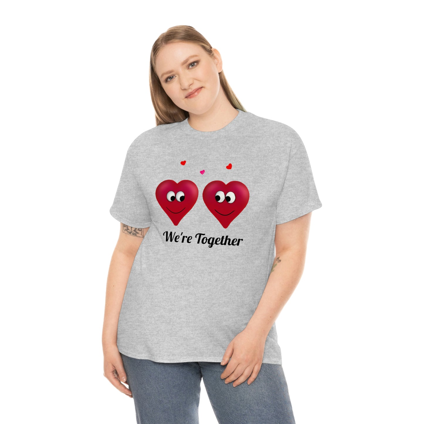 Valentine's "We're Together" Unisex Heavy Cotton Tee