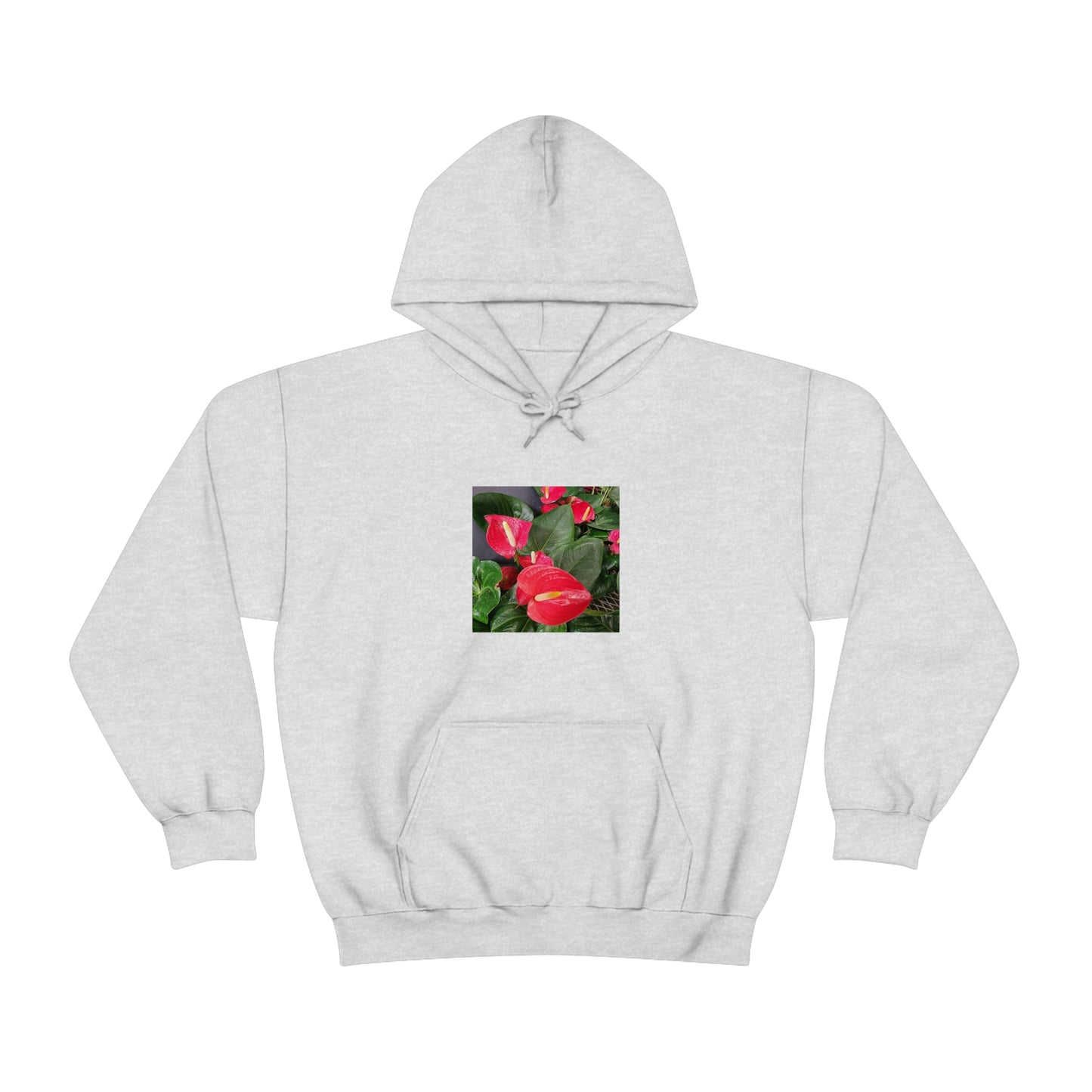 Island Style Anthurium Unisex Heavy Blend™ Hooded Sweatshirt