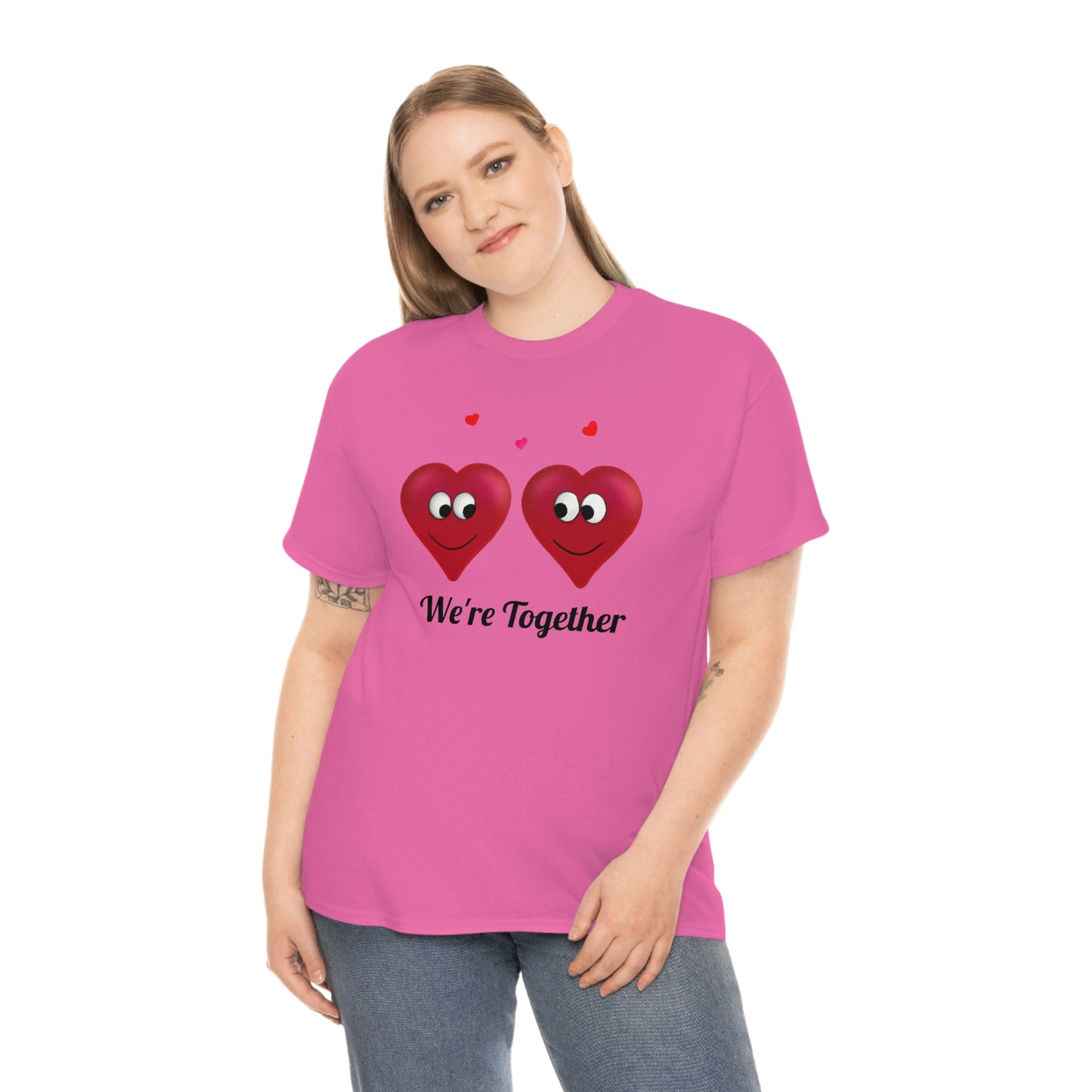 Valentine's "We're Together" Unisex Heavy Cotton Tee