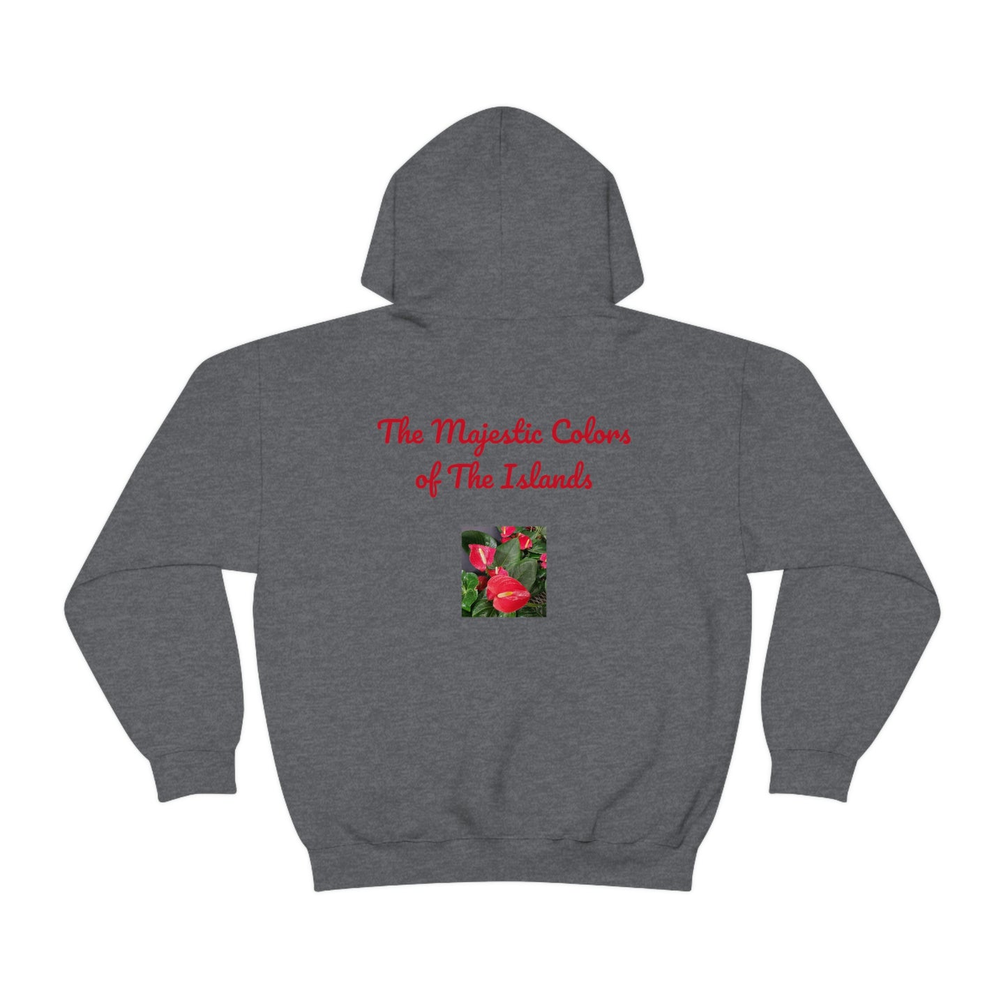 Island Style Anthurium Unisex Heavy Blend™ Hooded Sweatshirt