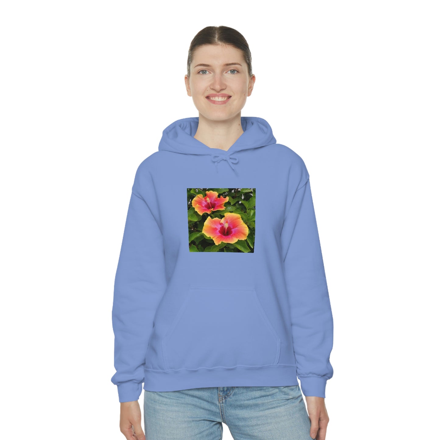 Islander Hibiscus Unisex Heavy Blend™ Hooded Sweatshirt