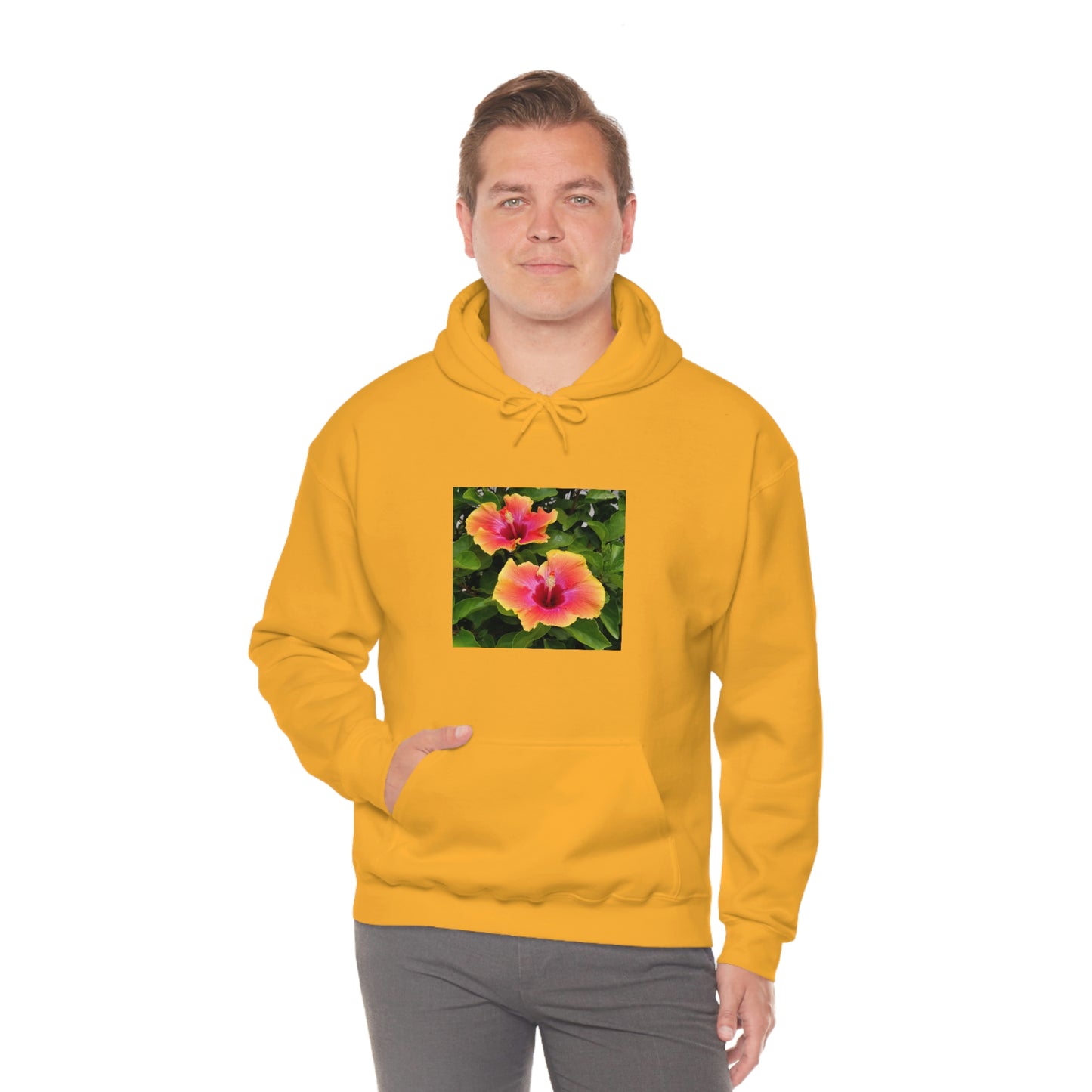 Islander Hibiscus Unisex Heavy Blend™ Hooded Sweatshirt