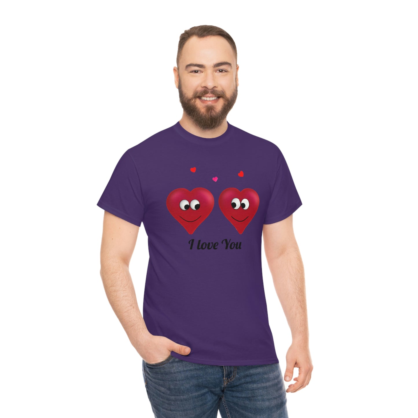 Valentine's "I Love You" Unisex Heavy Cotton Tee