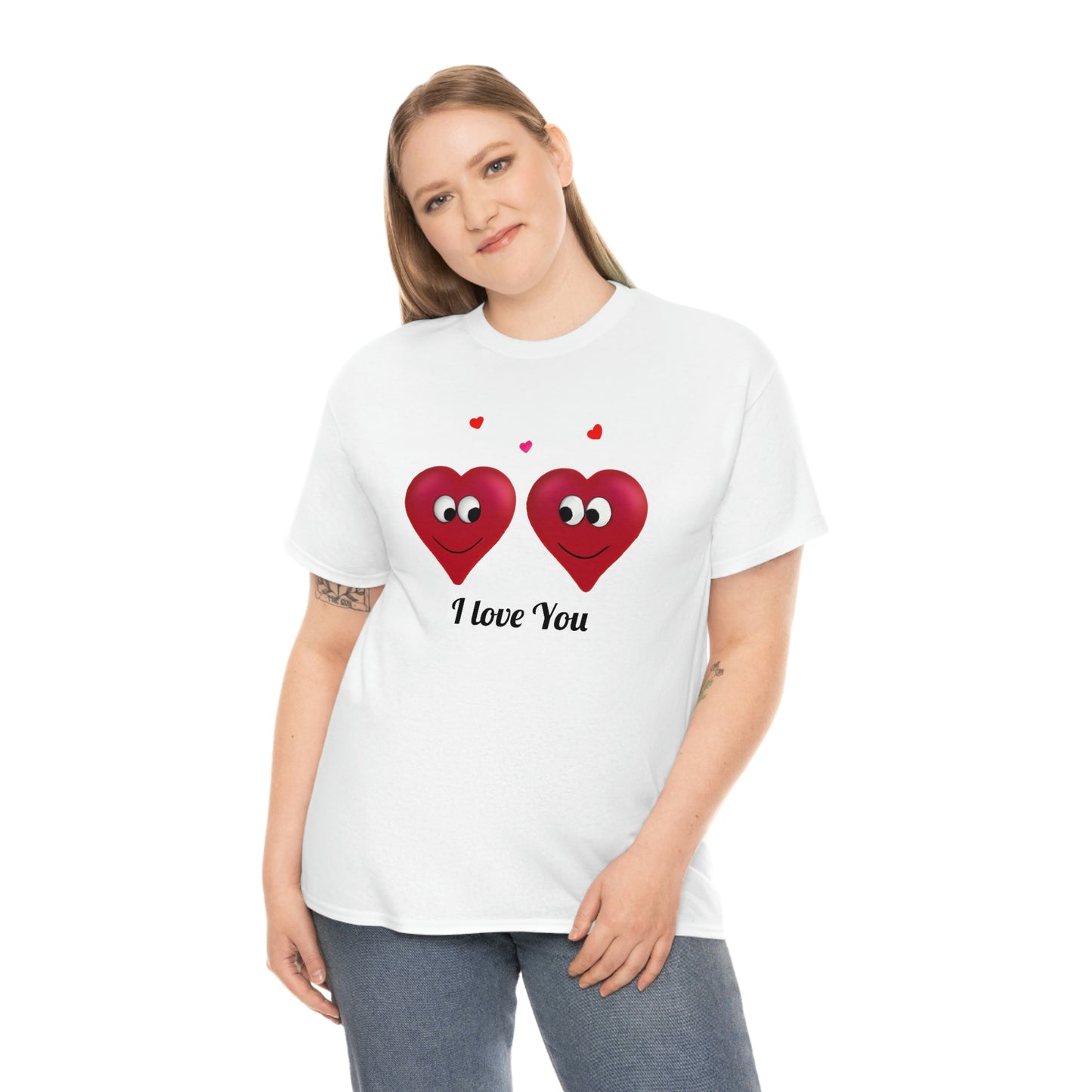 Valentine's "I Love You" Unisex Heavy Cotton Tee