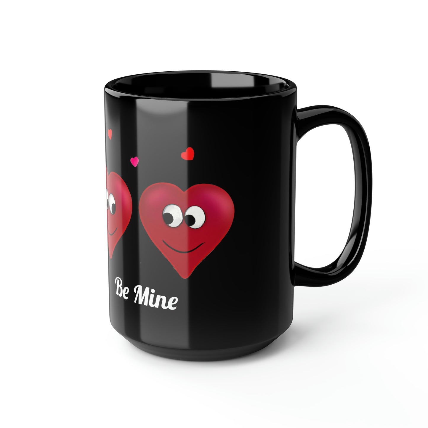 Valentine's "Be Mine" Black Mug, 15oz