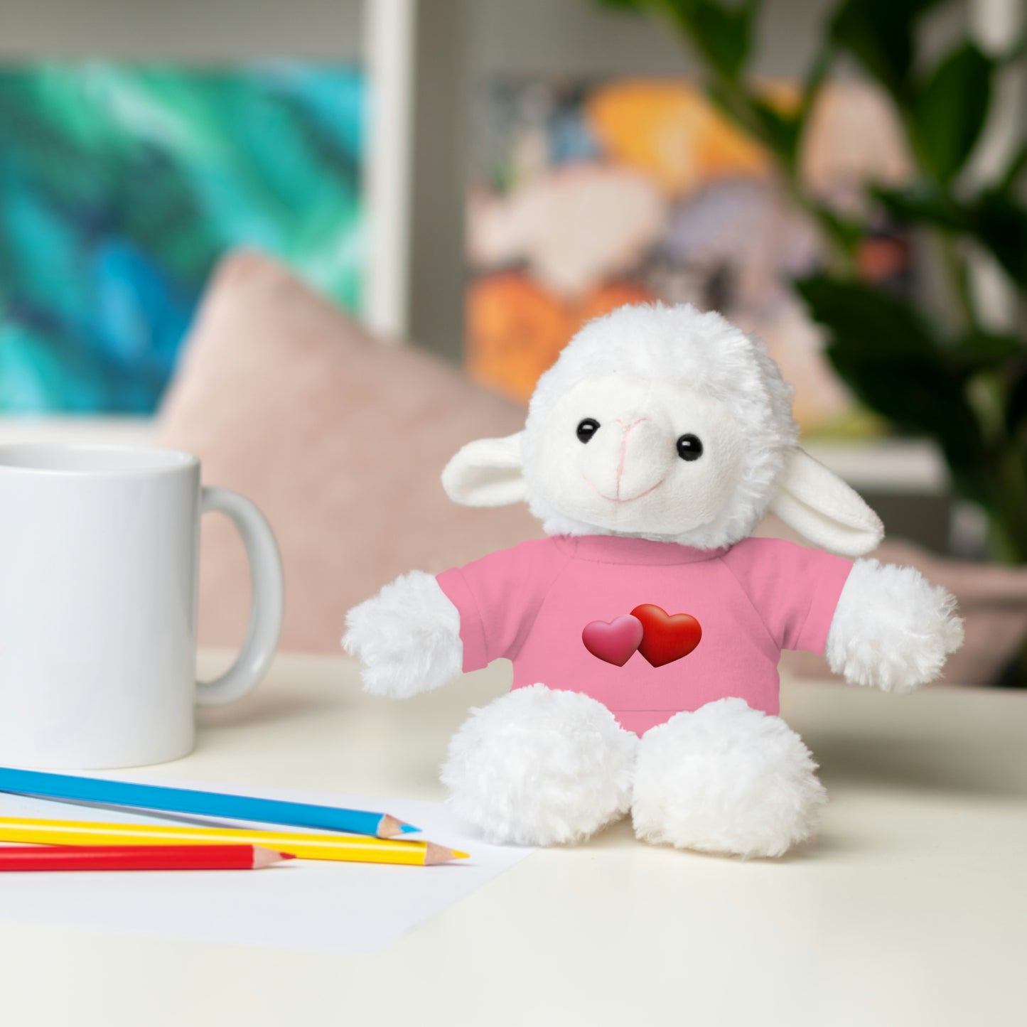 Valentine's Hearts Stuffed Animals with Tee