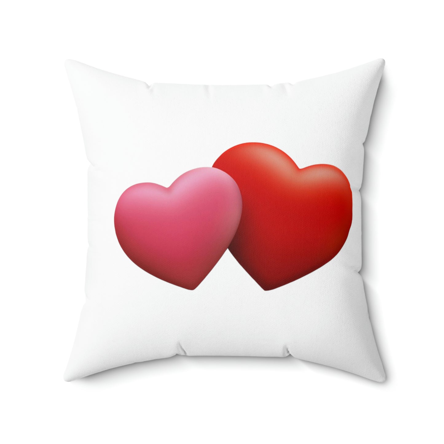 Valentine's "We're Together" Conversation Hearts Spun Polyester Square Pillow