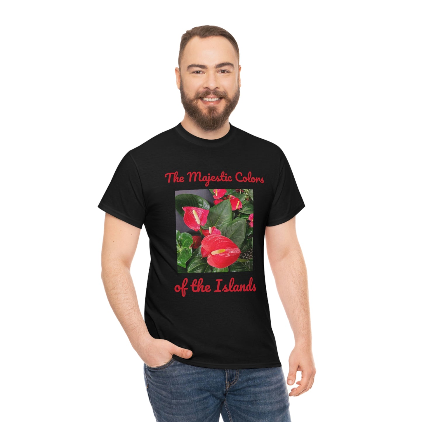 Islander Anthurium Unisex Heavy Cotton Tee