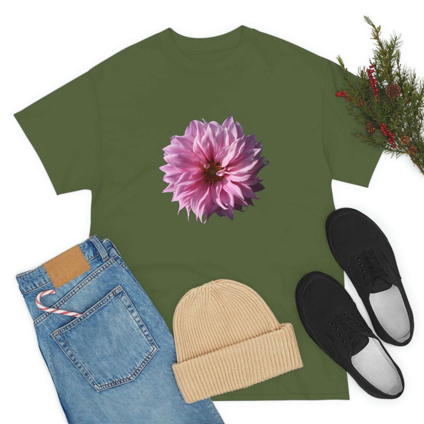 Floral Unisex Heavy Cotton Tee