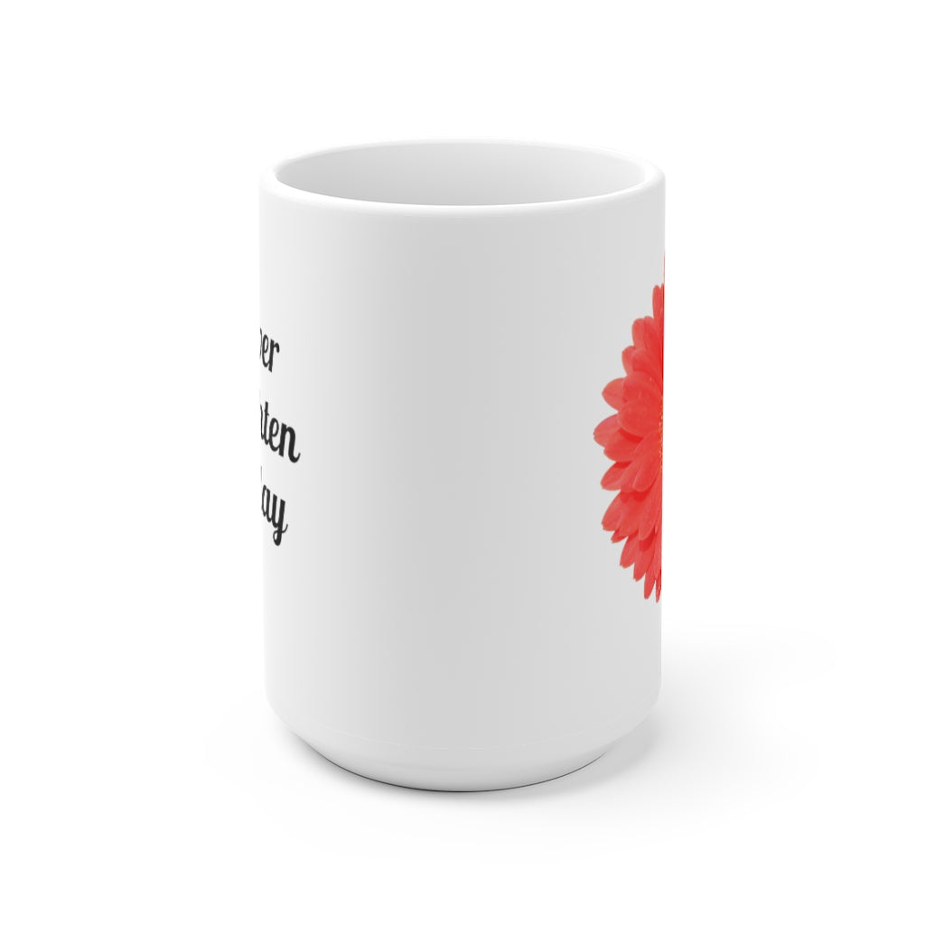 Designer Ceramic Mug, "Coral Gerber" 11oz and 15oz