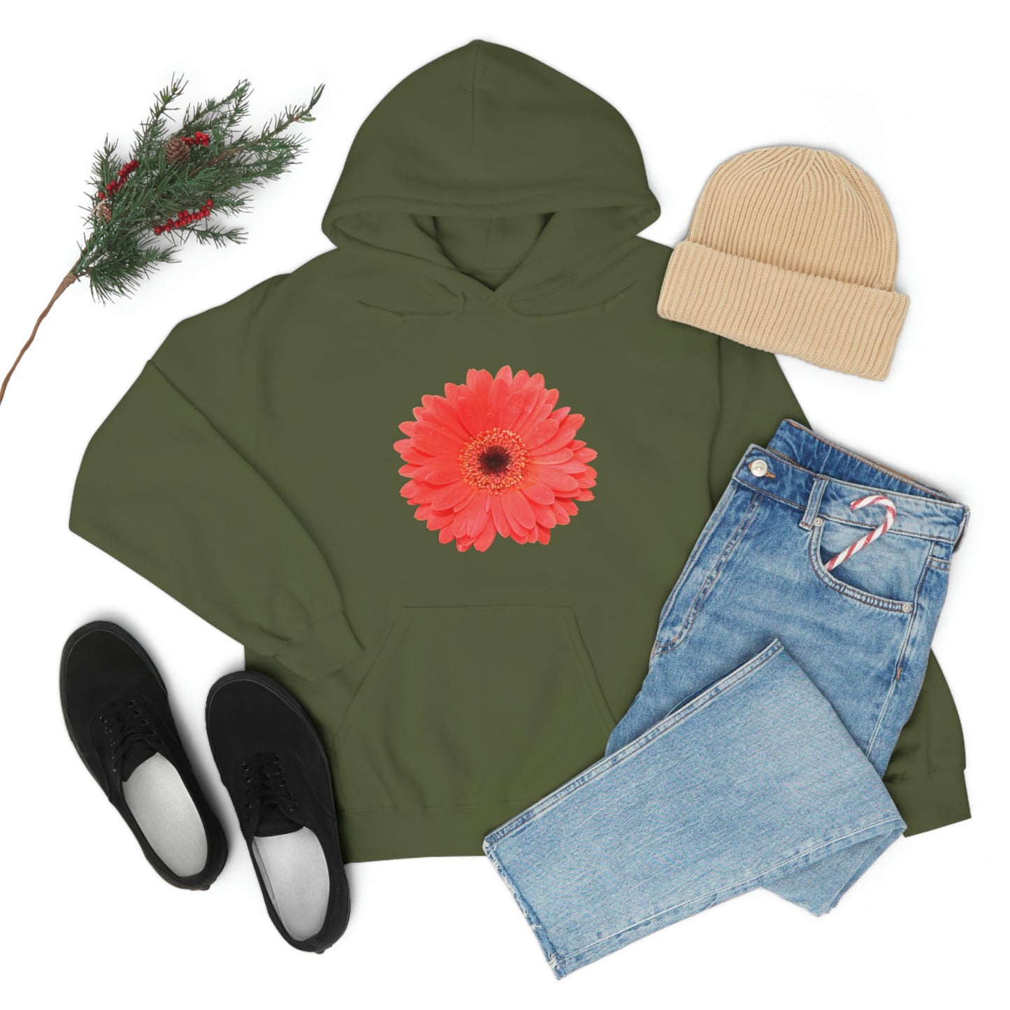 Floral Unisex Heavy Blend™ Hooded Sweatshirt