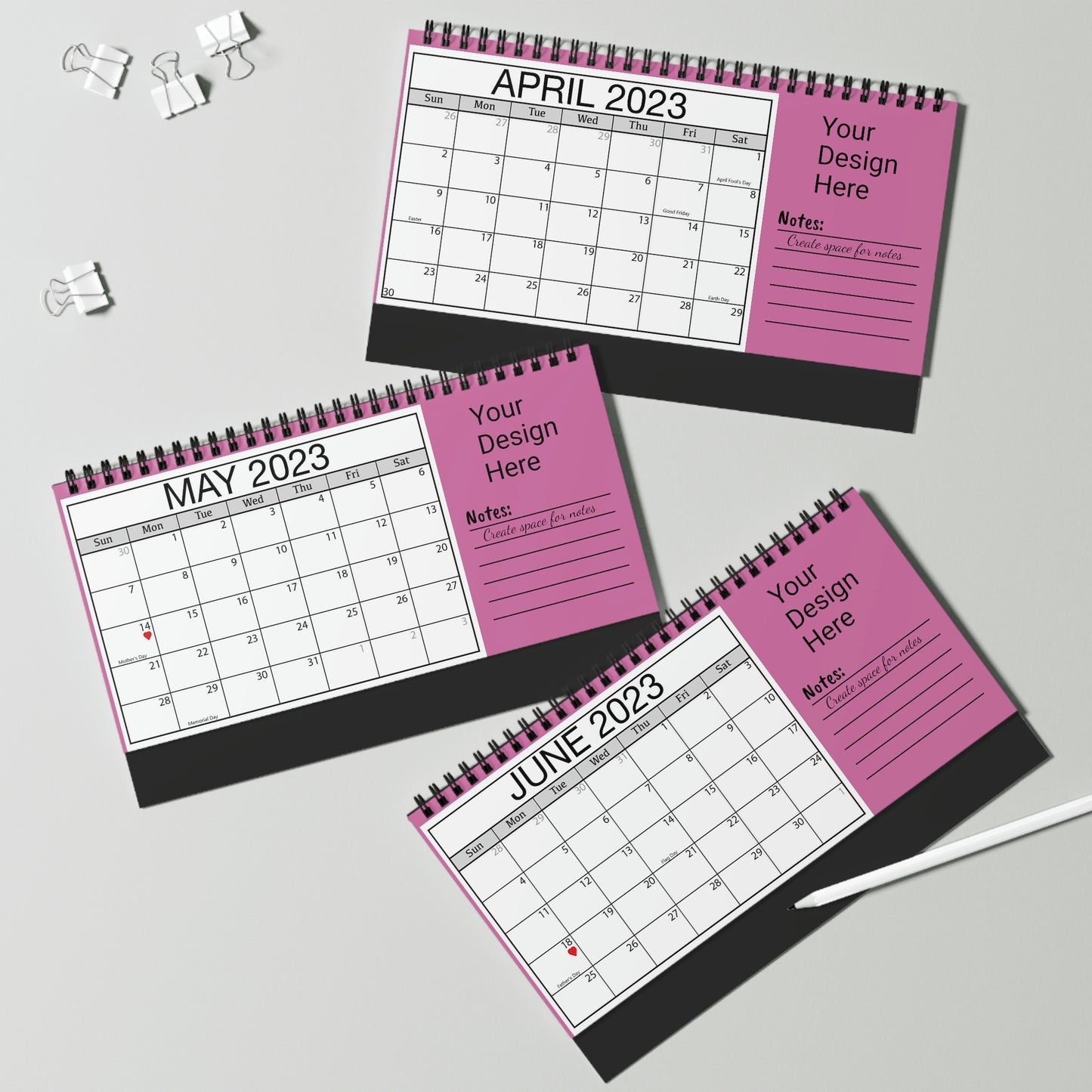 Custom Desk Calendar