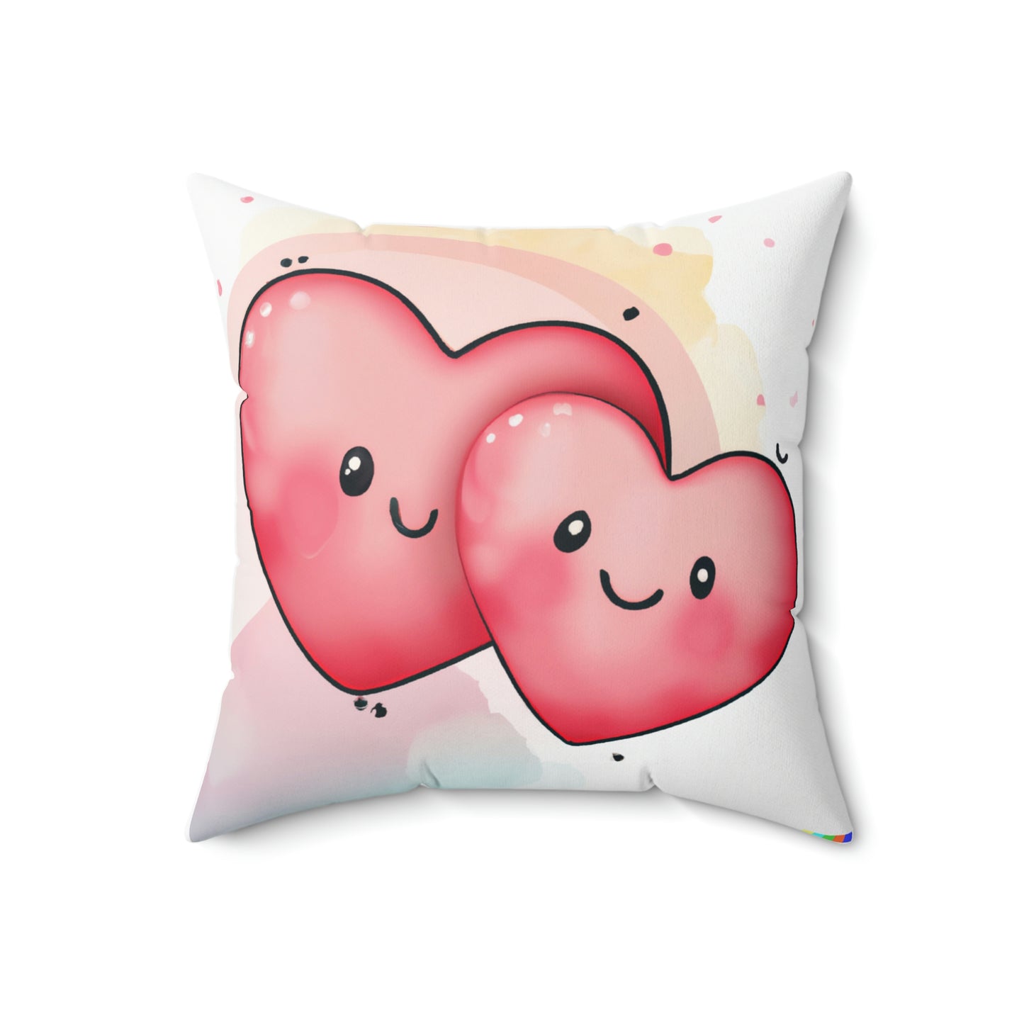 Valentine's Spun Polyester Square Pillow