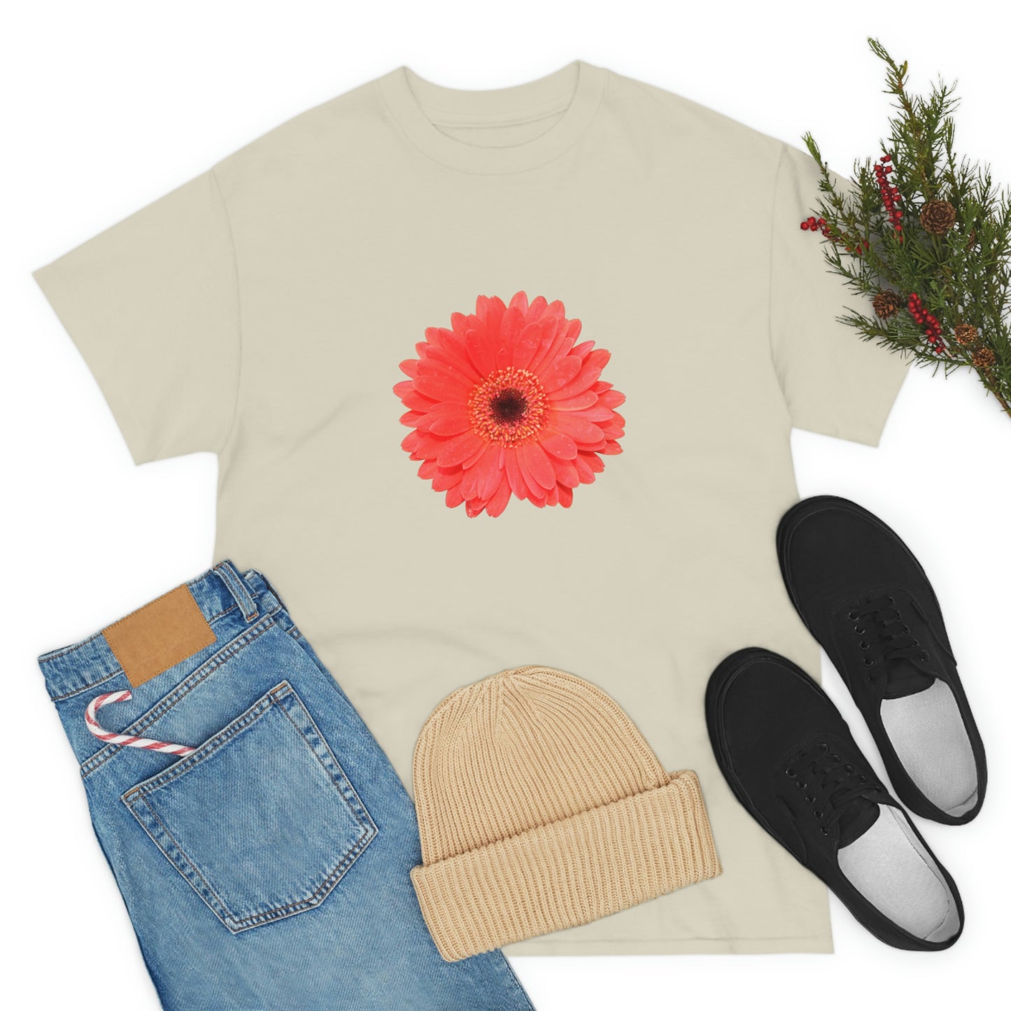 Floral Unisex Heavy Cotton Tee