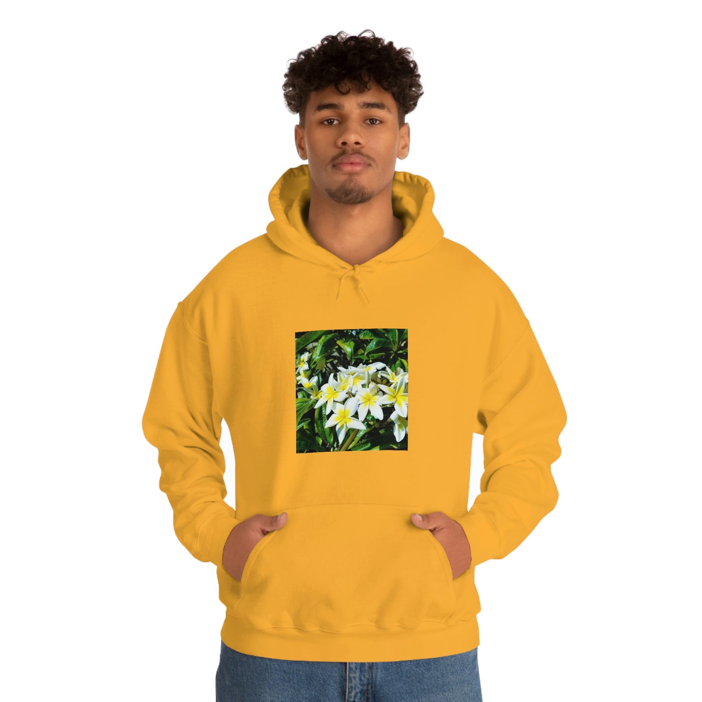 Islander Plumeria Unisex Heavy Blend™ Hooded Sweatshirt