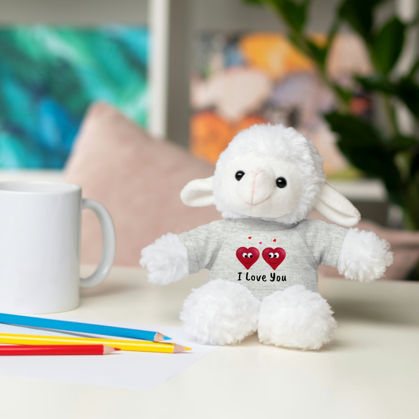 Valentine's "I Love You" Stuffed Animals with Tee